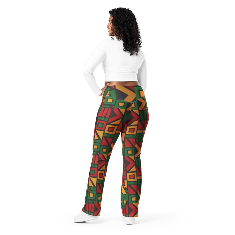 Black History Month Pattern Flare Pants product image (3)