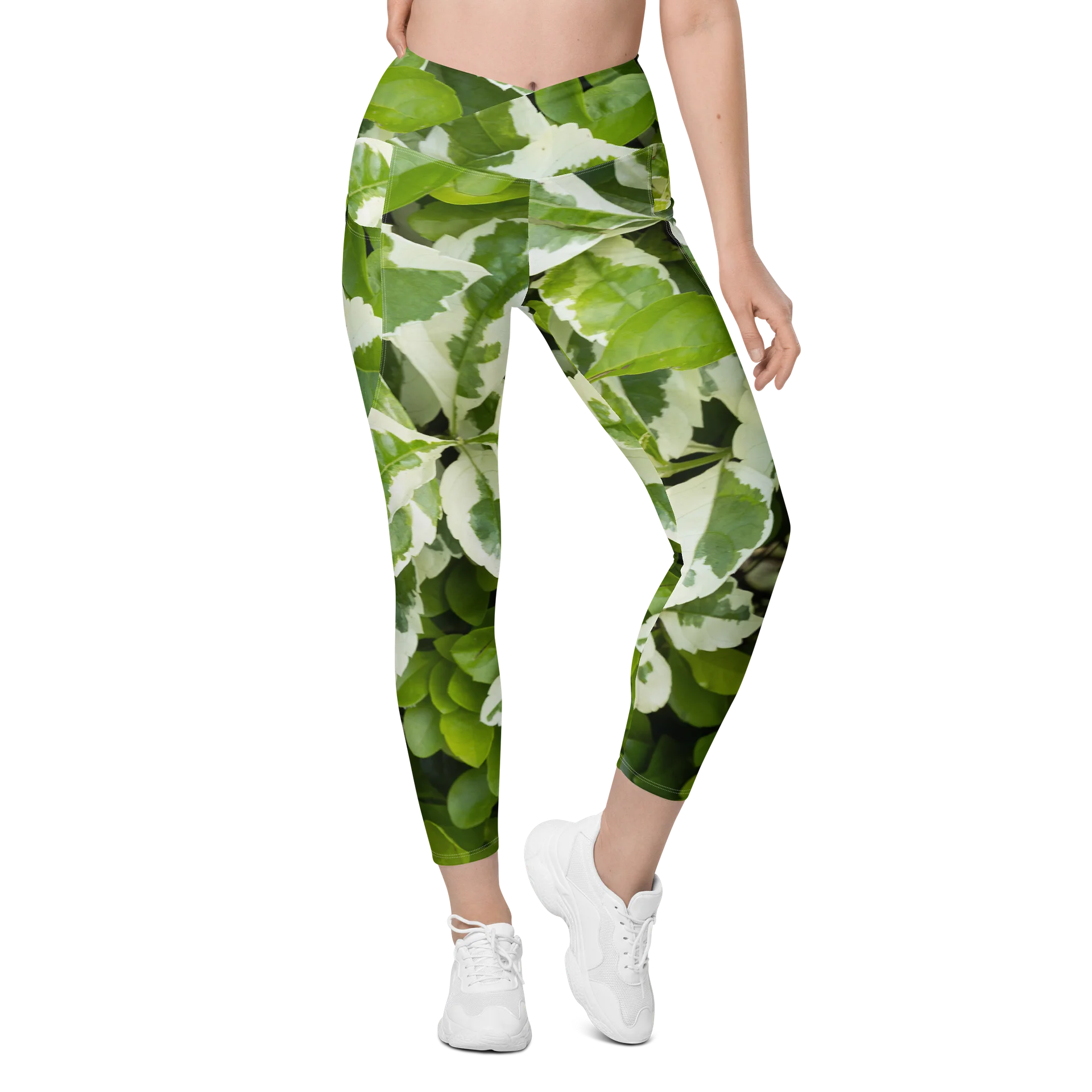 Moss & Parch All-Over Print Crossover Leggings with Pockets product image (1)