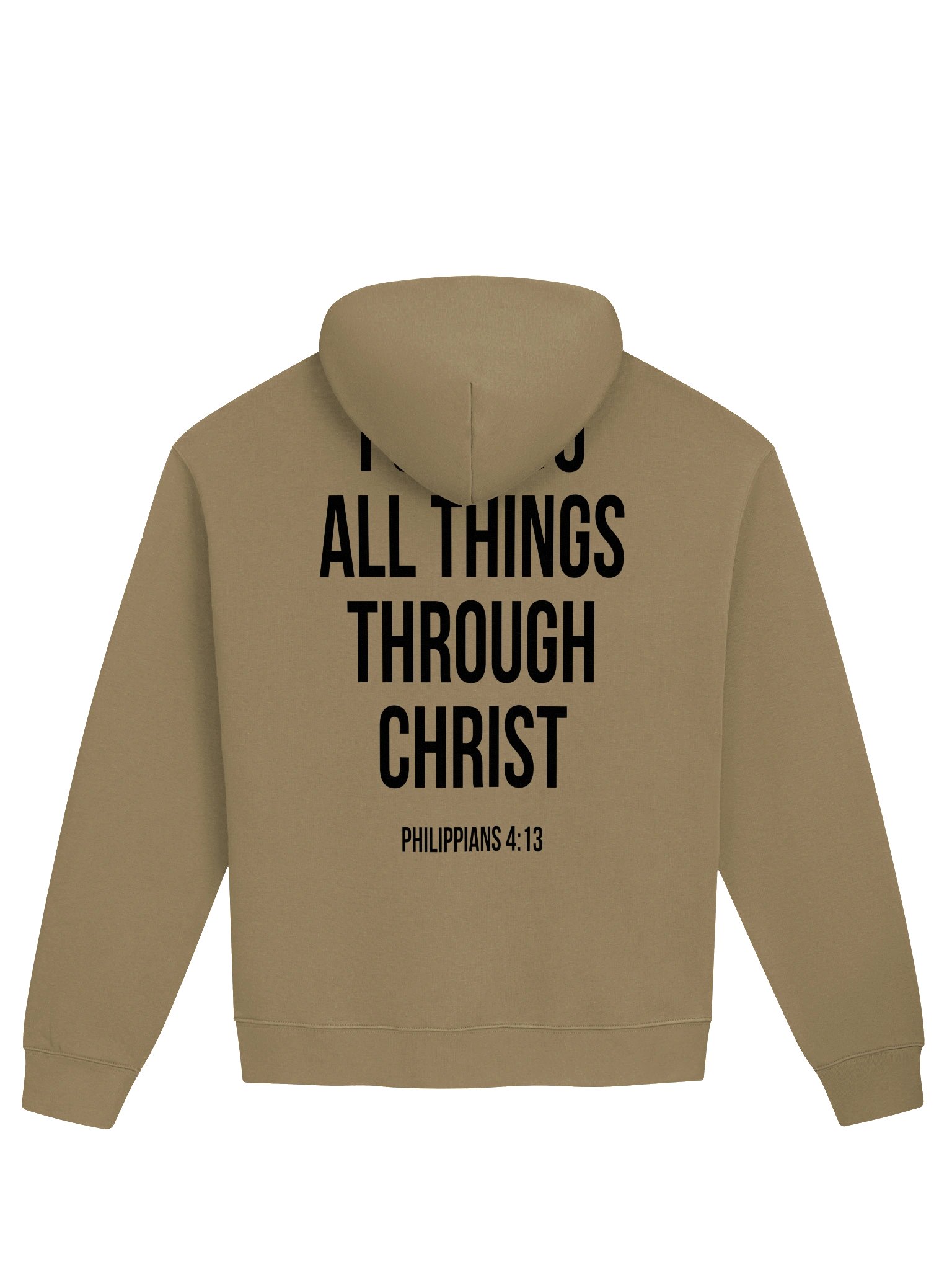 Philippians 4:13 Khaki Hoodie product image (2)