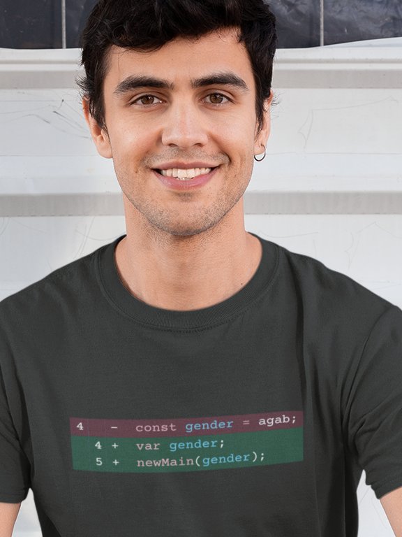 Gender.js Transgender Pride Tee (Unisex) product image (1)
