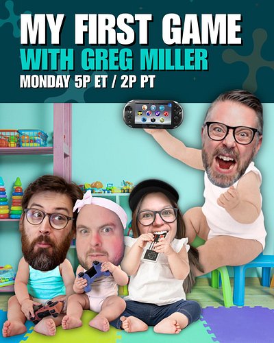 THIS MONDAY, join us over on Twitch when @gameovergreggy drops in to discuss our gaming firsts - the first game we played, cr...