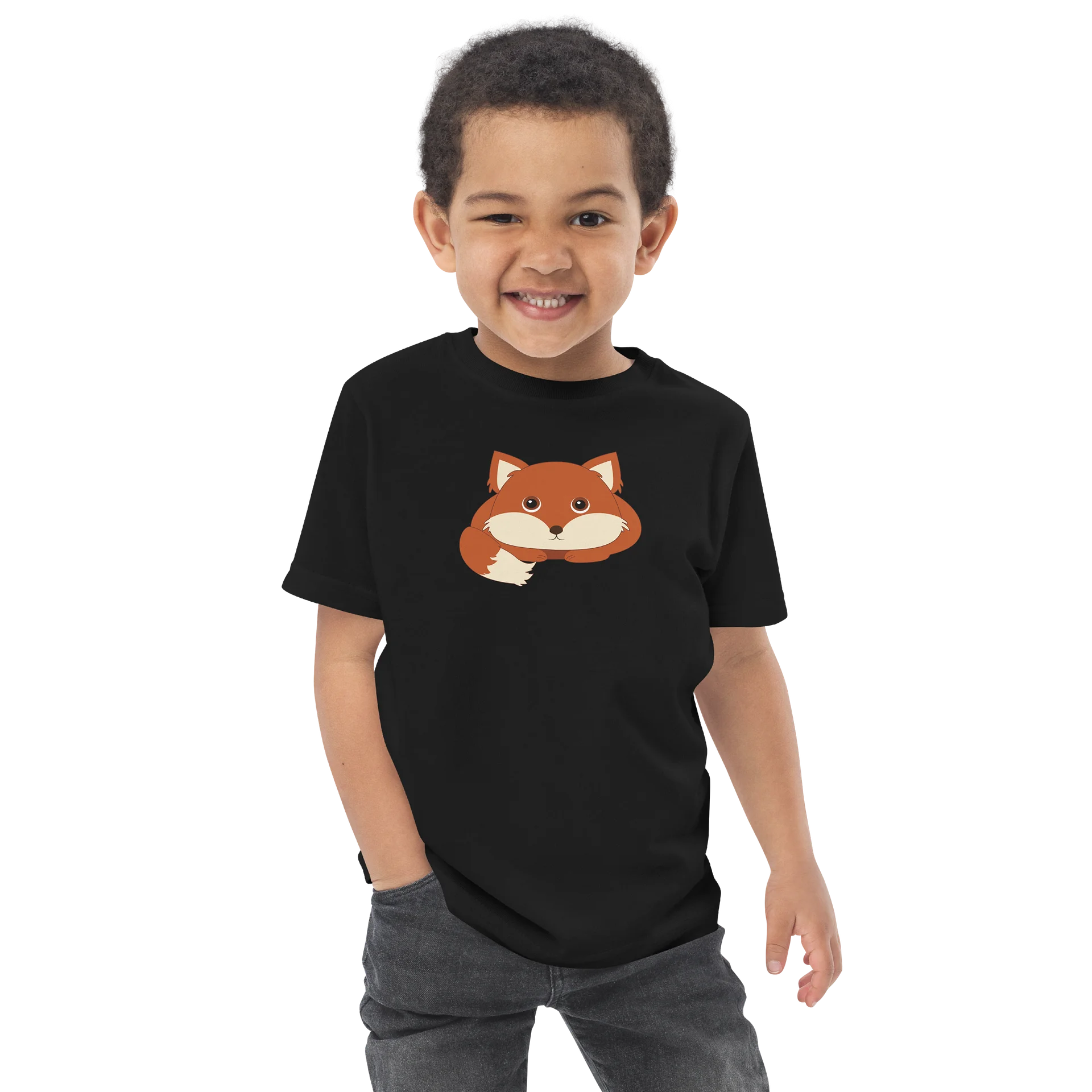Woodland Animal Friends Fox Toddler Jersey T-Shirt product image (4)