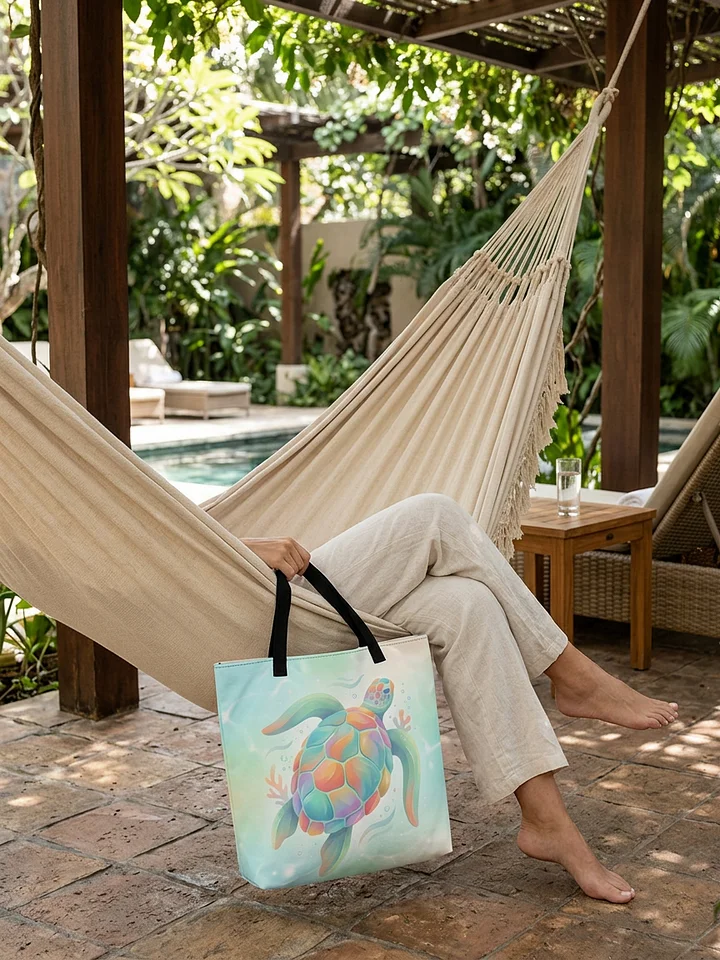 Colorful Sea Turtle Tote product image (1)