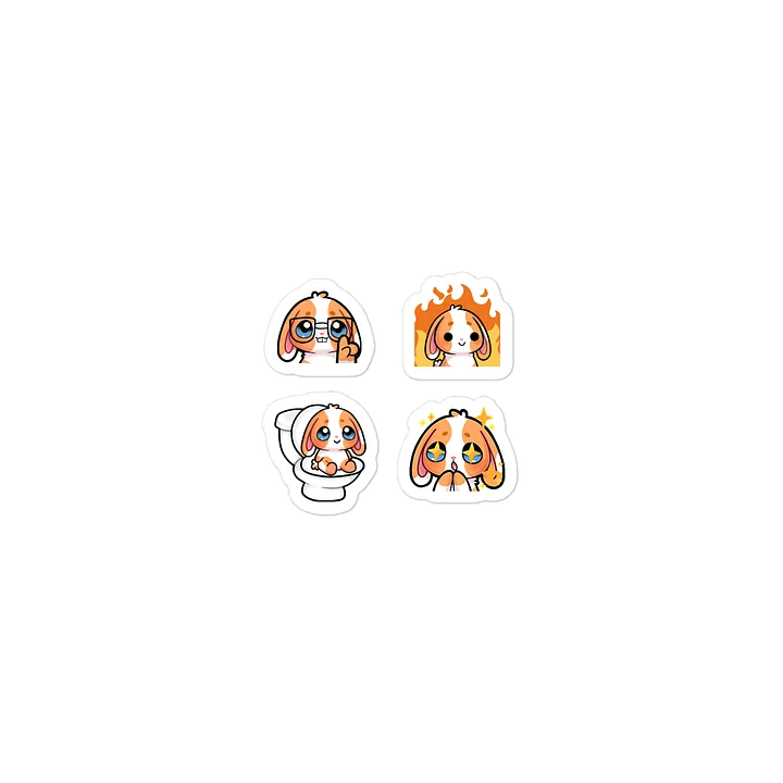 Emotional Bunny Die-Cut Sticker Set product image (1)