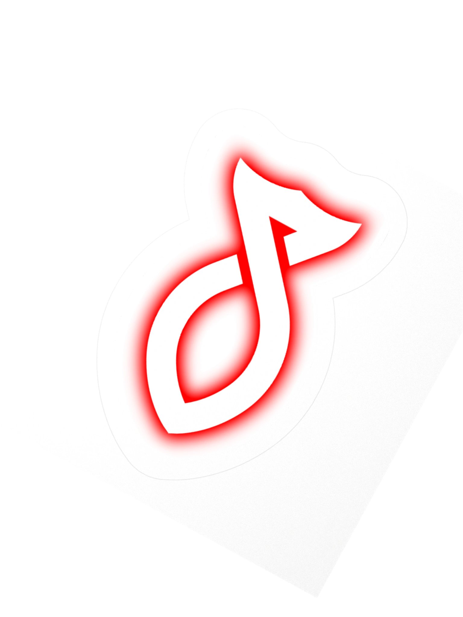 Red Glow Sticker product image (2)