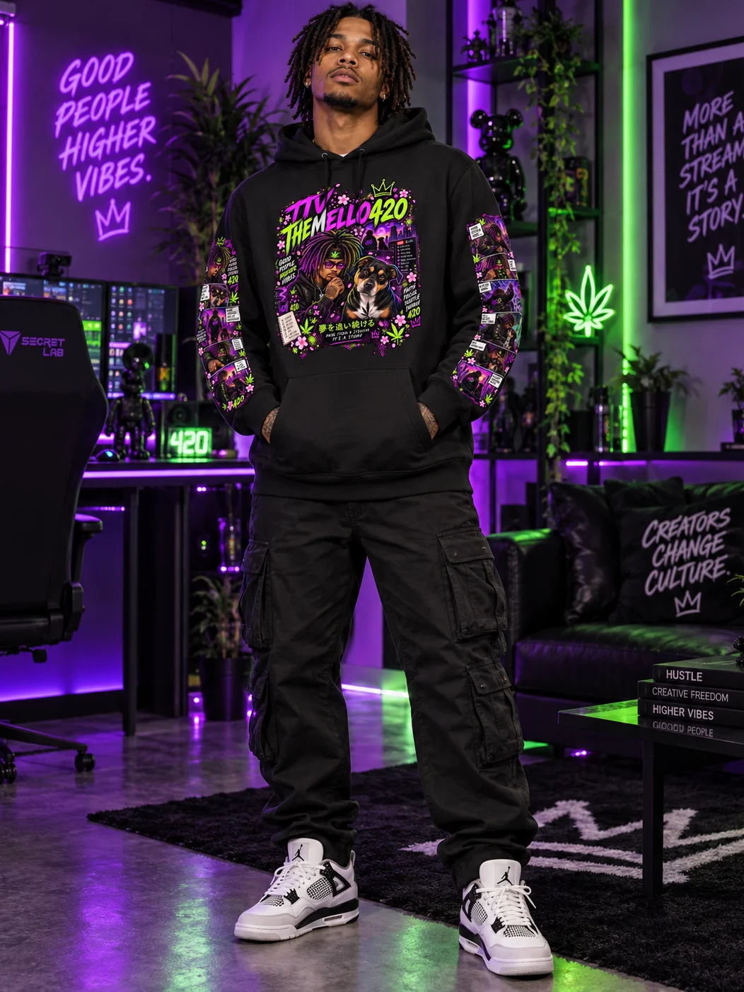 Mello’s World Comic Hoodie. product image (1)