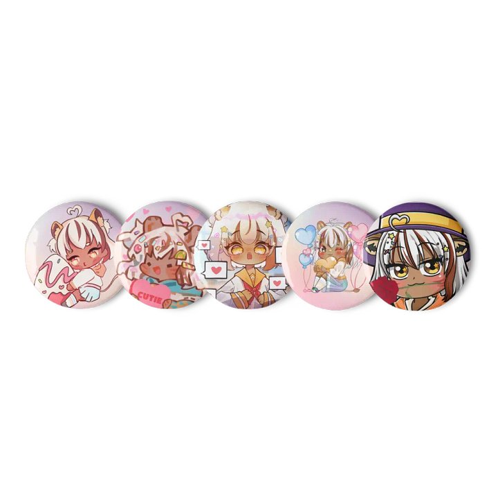 Zanya Valentines Day Pin Set (1.25" only) product image (1)