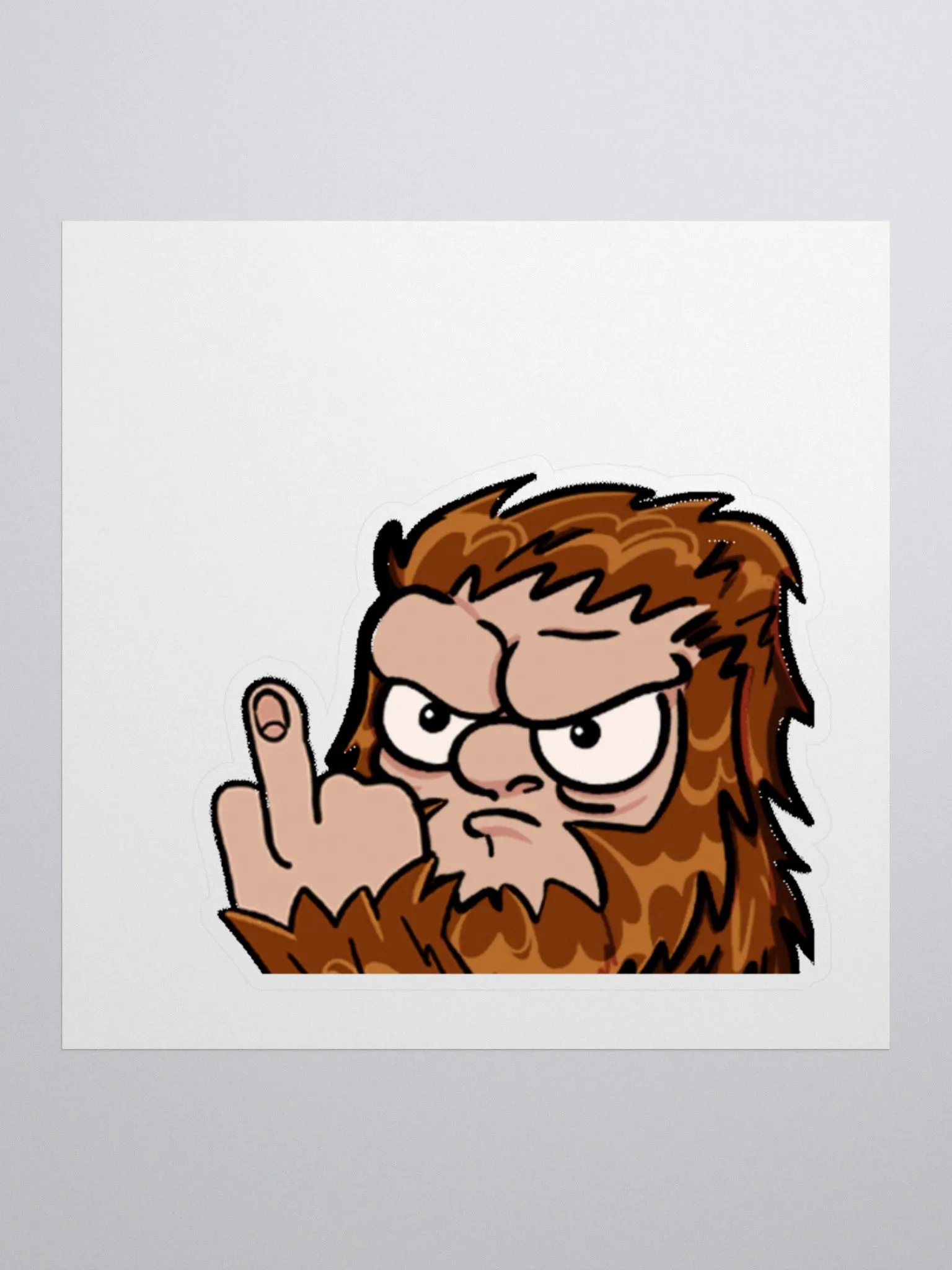 Sasquatch Middle Finger Sitcker product image (1)