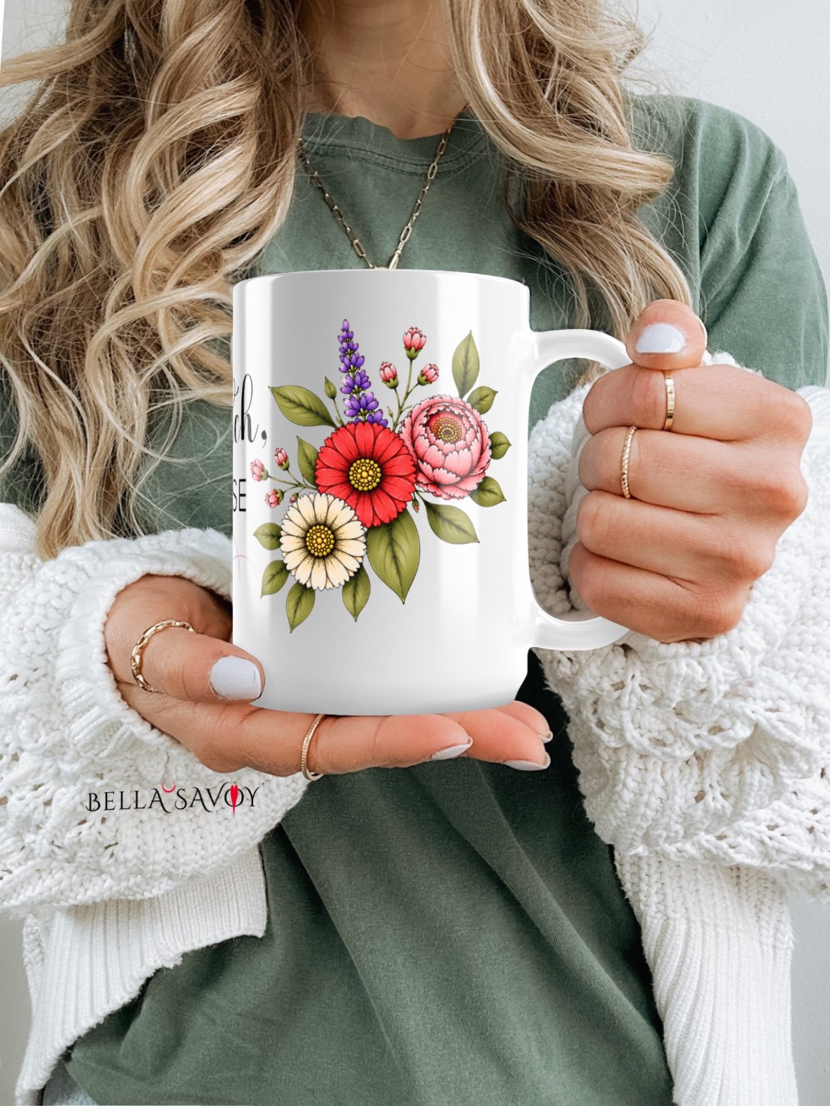 Stitch, Please Floral Mug for Stitch Craft Lovers product image (9)