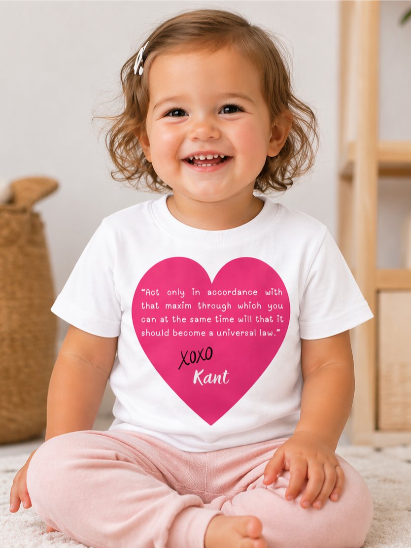Kant's Categorical Imperative - Philosophy Toddler T-Shirt in White product image (1)