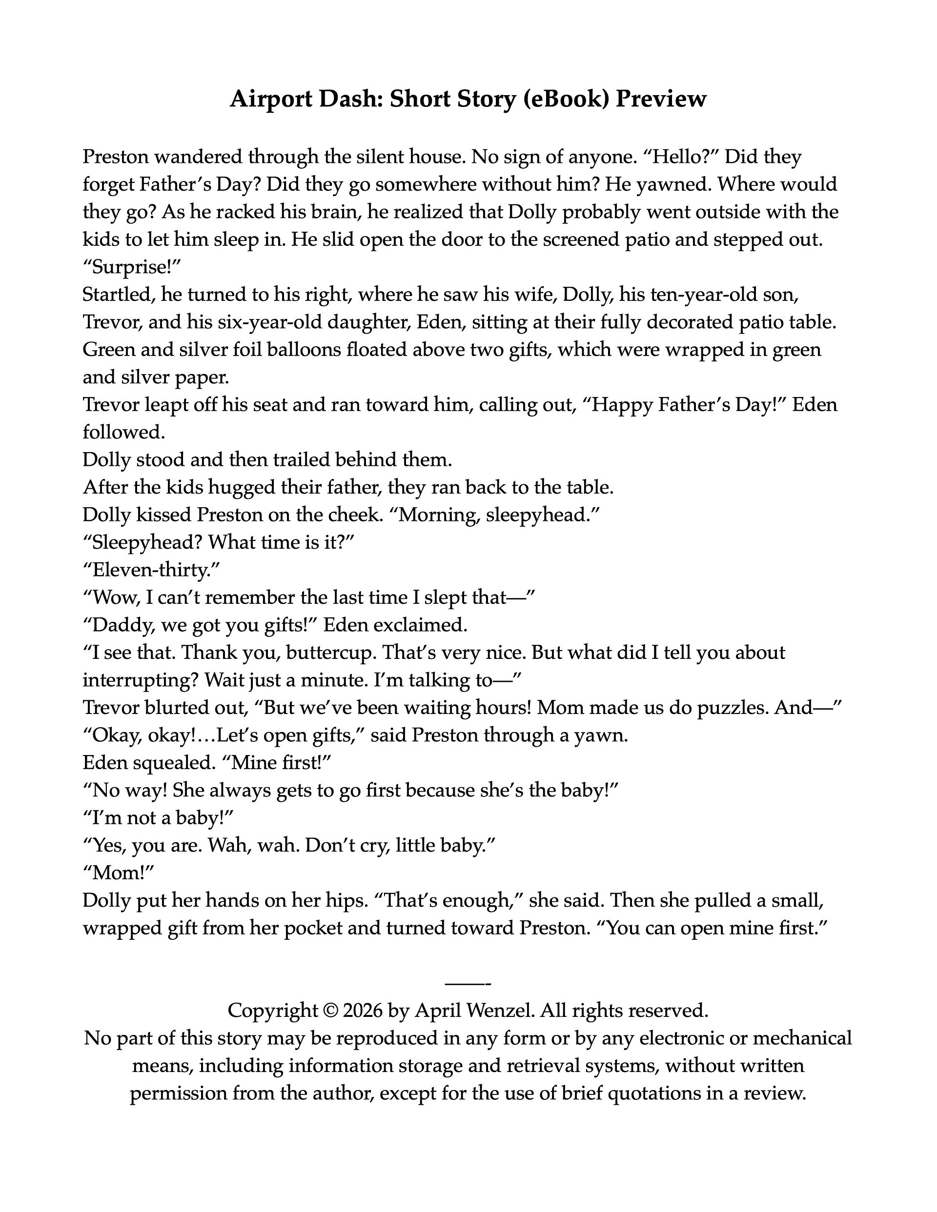 Airport Dash: Short Story (eBook) product image (3)