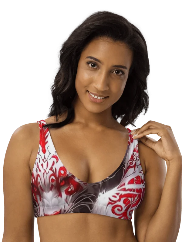 Mythical Feline Recycled Padded Bikini Top product image (1)