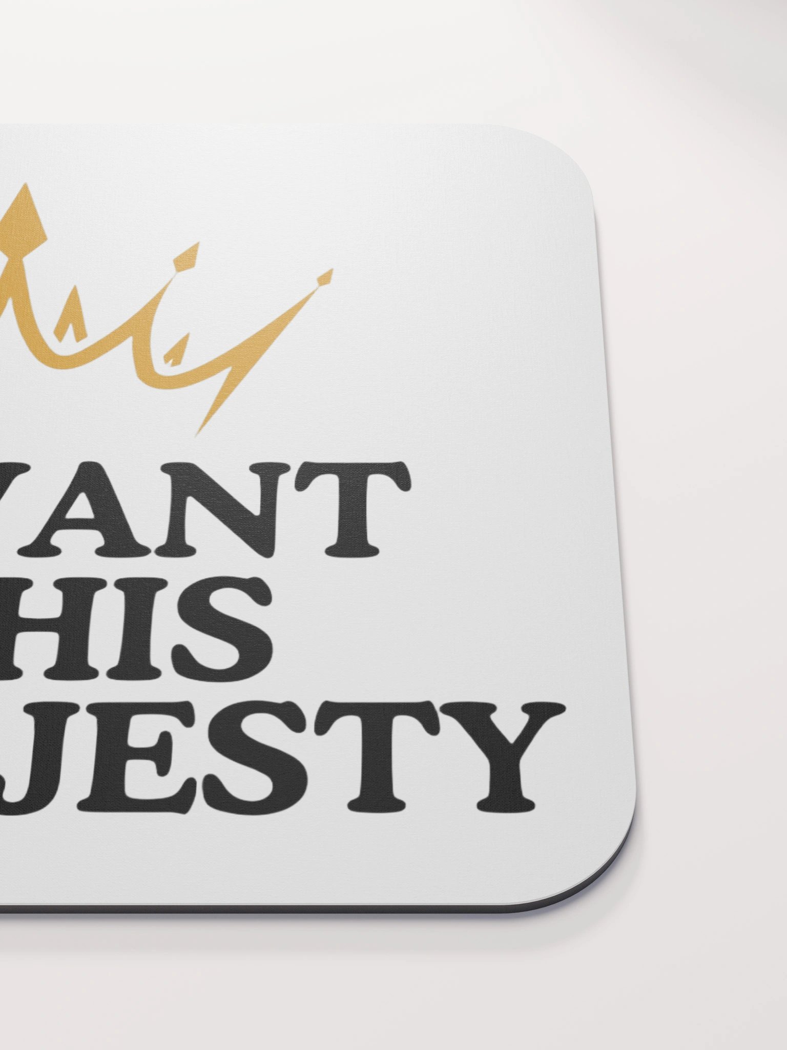 Servant to His Meowjesty Funny Cat Mouse Pad product image (5)