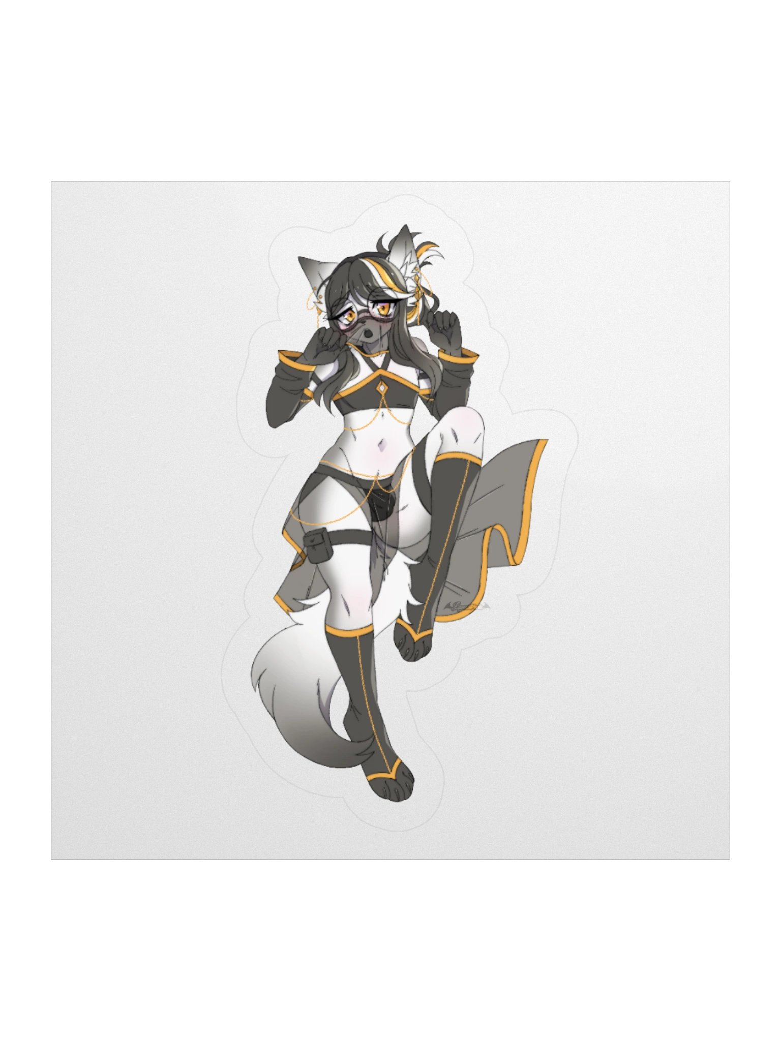 Shiro Laying Sticker product image (1)