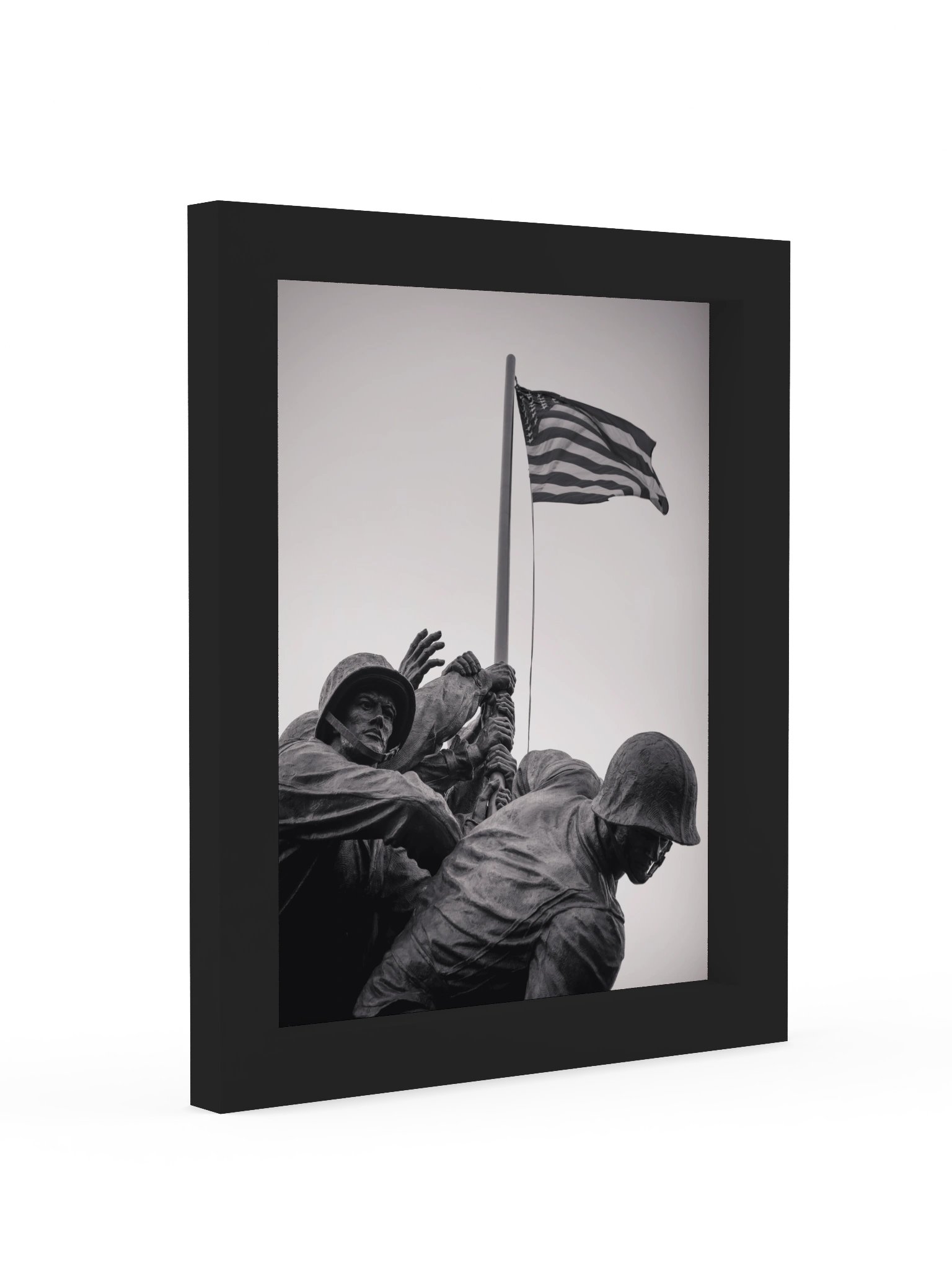 The Weight of Valor – Marine Corps War Memorial Framed Matte Poster product image (2)