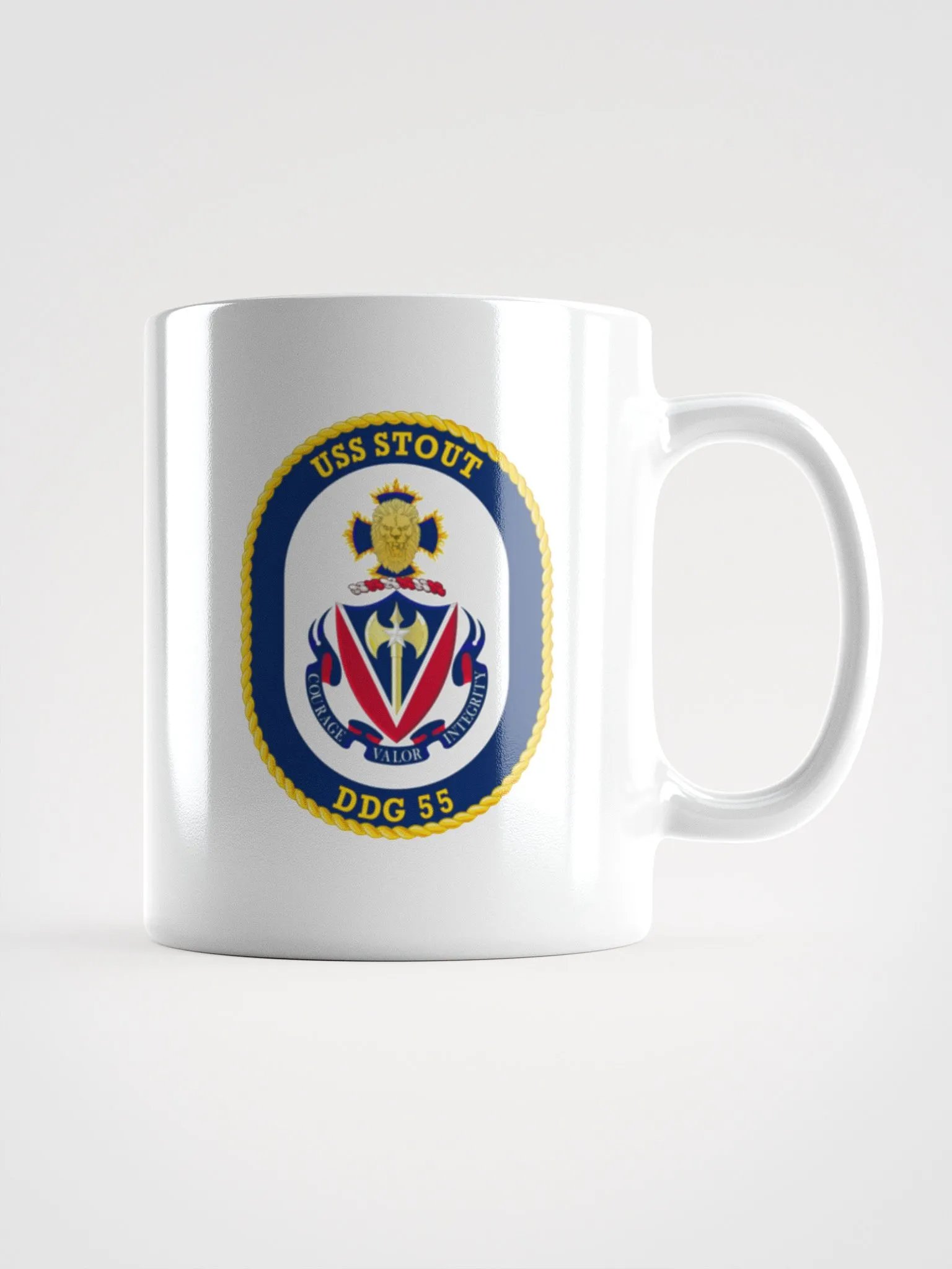 USS Stout DDG 55: White Coffee Cup product image (1)