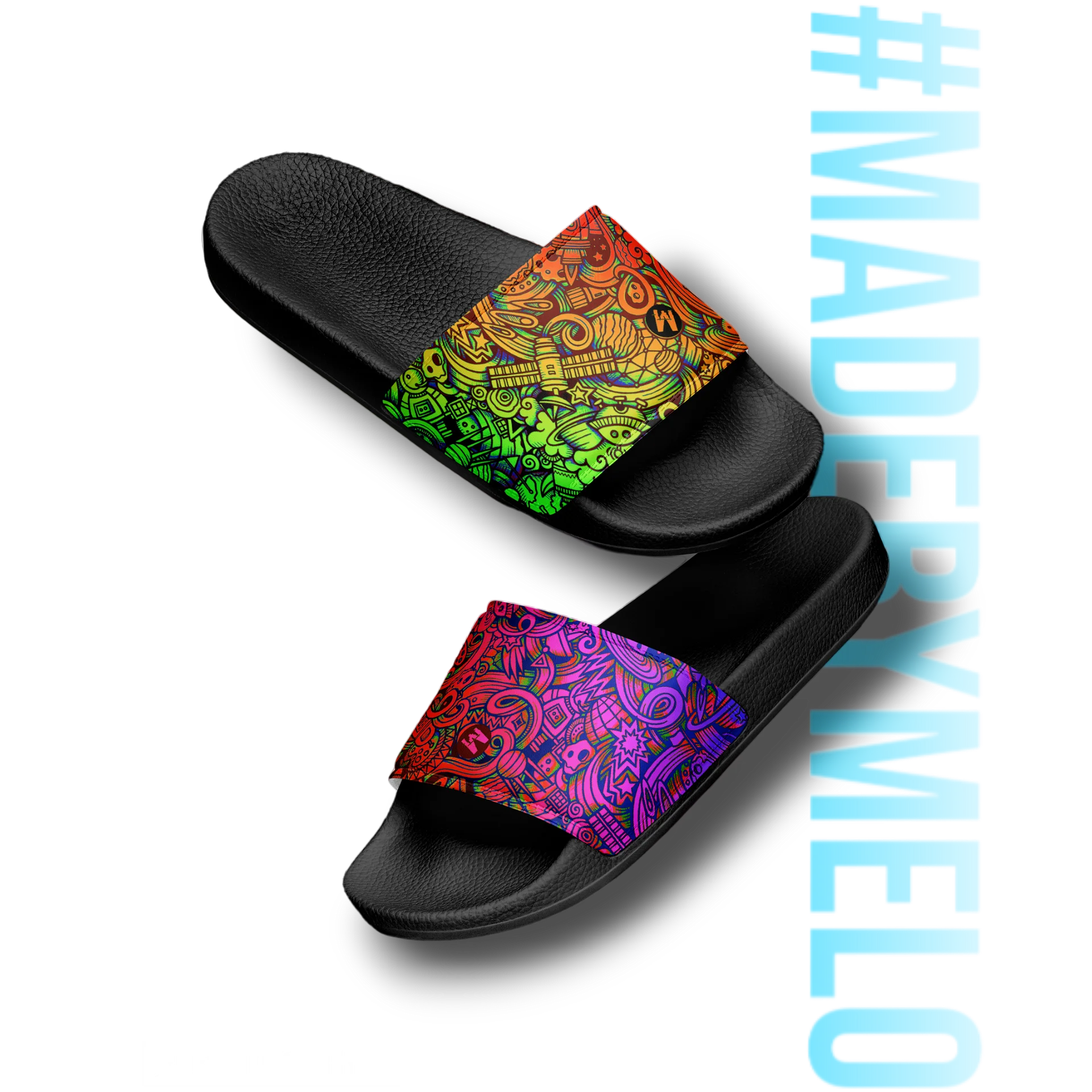 Rainbow Space Scribble - Men's Slides | #MADEBYMELO product image (5)