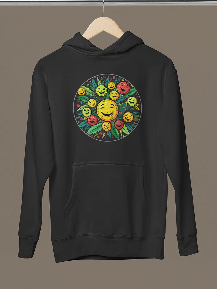 Get Happy - Cannabis Chemical THC - Smiley Design Unisex Premium Hoodie product image (2)