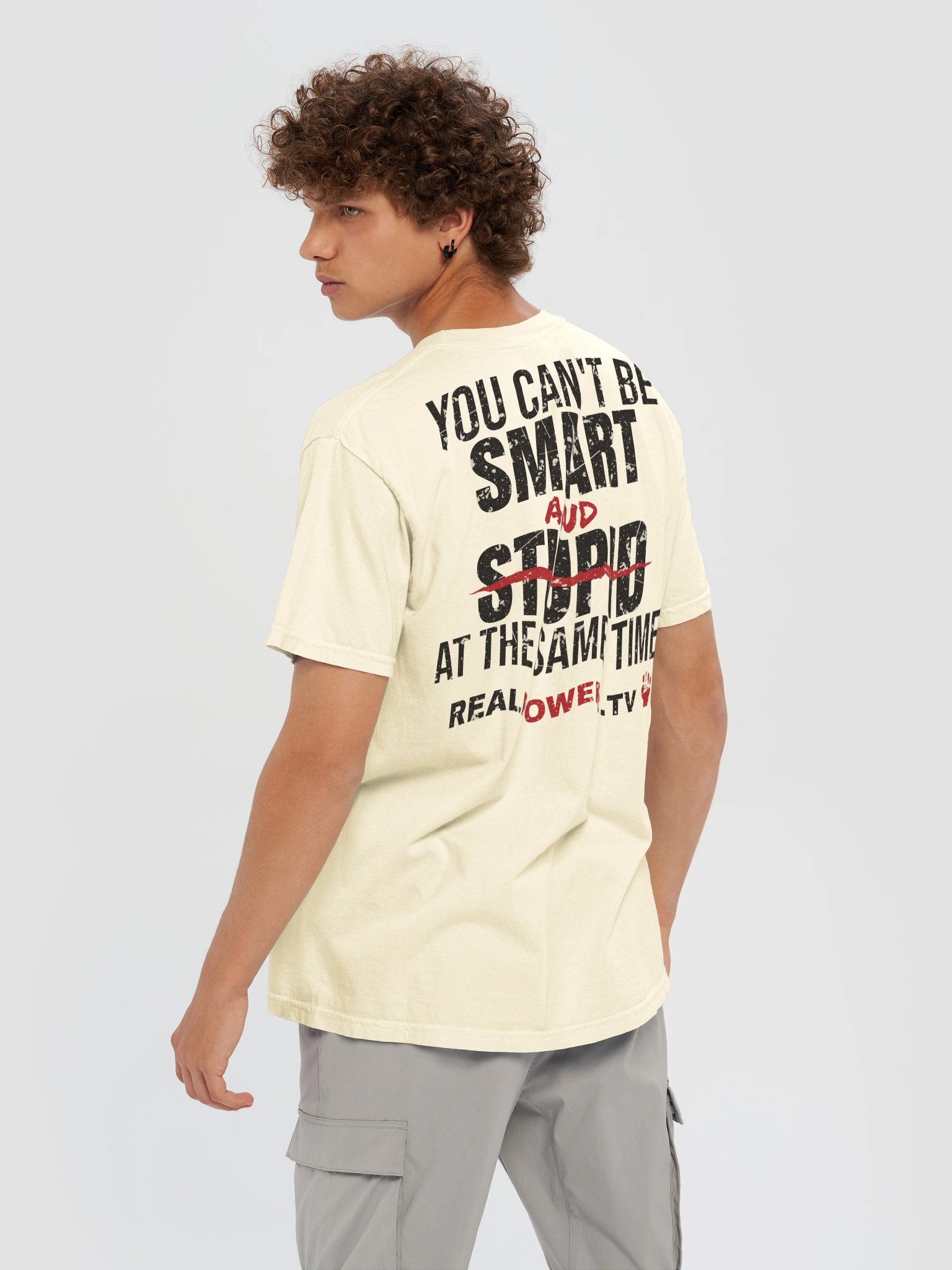 YOU CAN'T BE SMART AND STUPID. Tee — The Saying Wall product image (6)