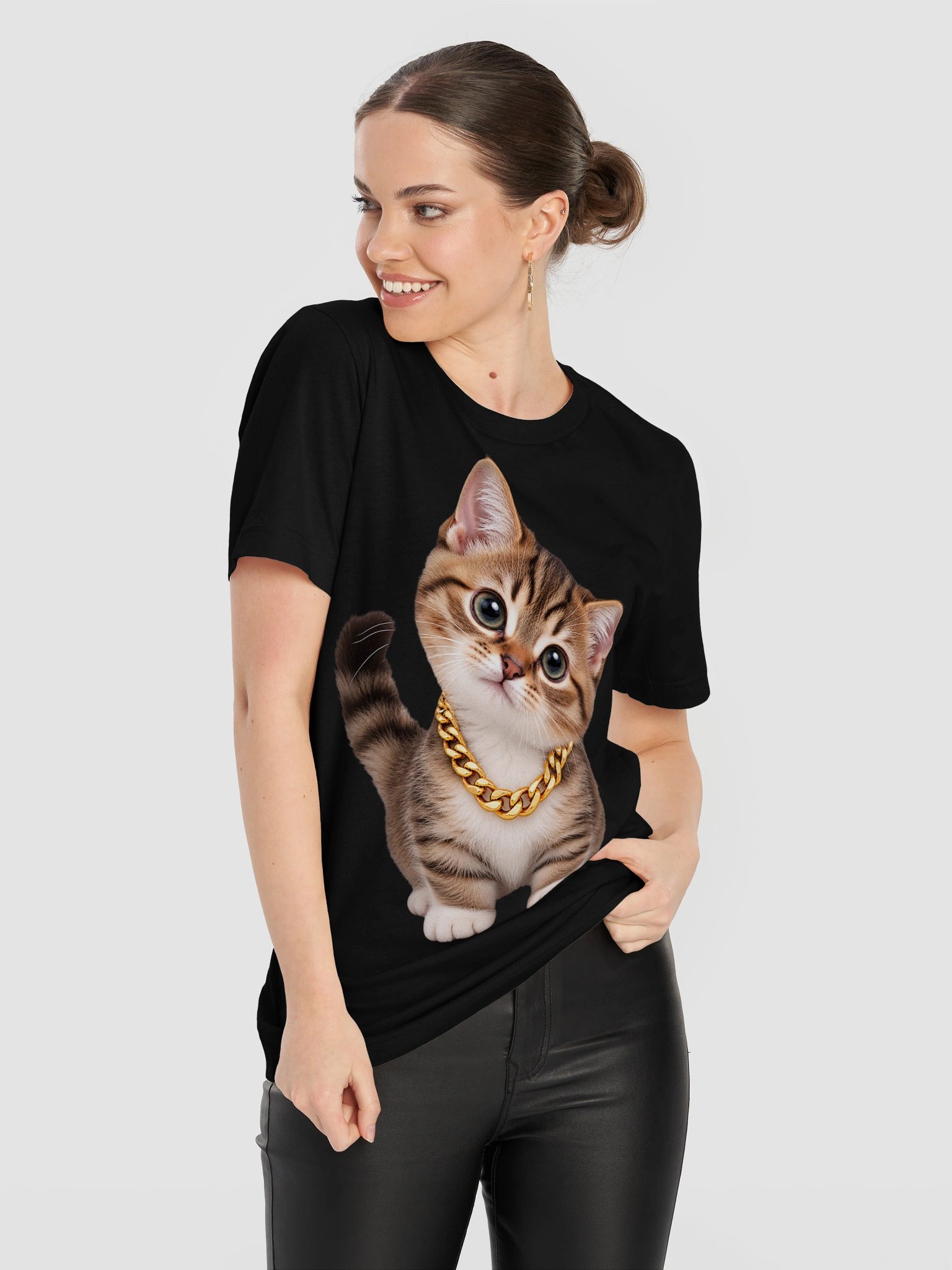 Hip Hop Munchkin Kitten – 11 Color Unisex Tee product image (111)