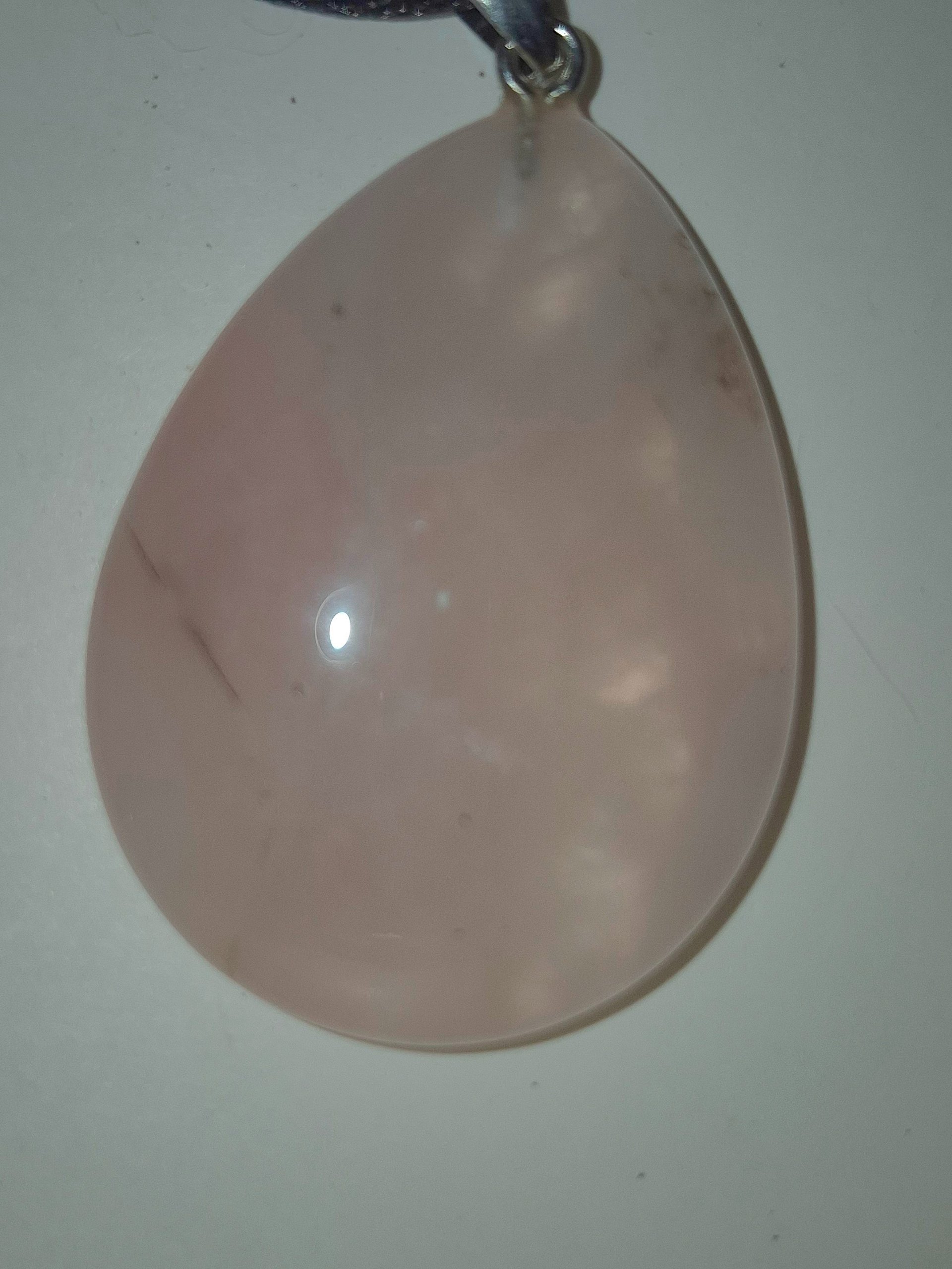 Rose Quartz Tear Drop Pendent product image (1)