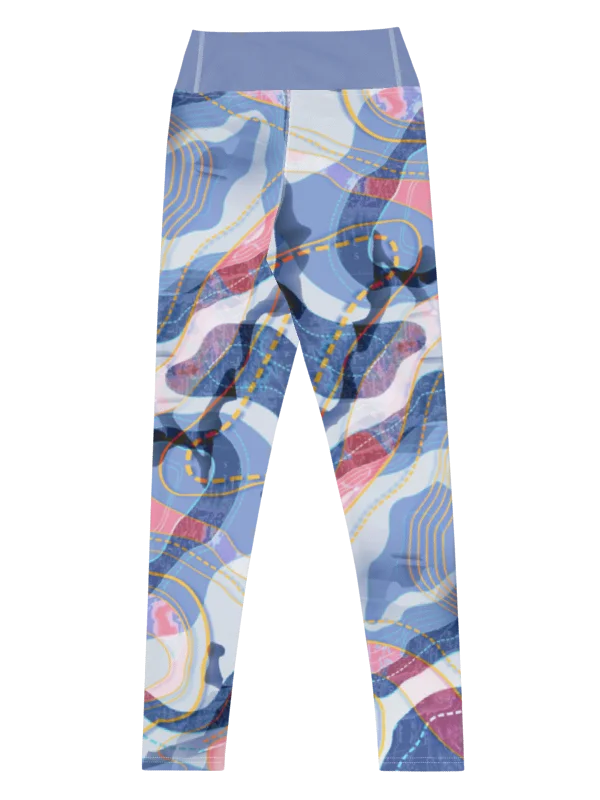 Tectonic map-Yoga Leggings product image (4)