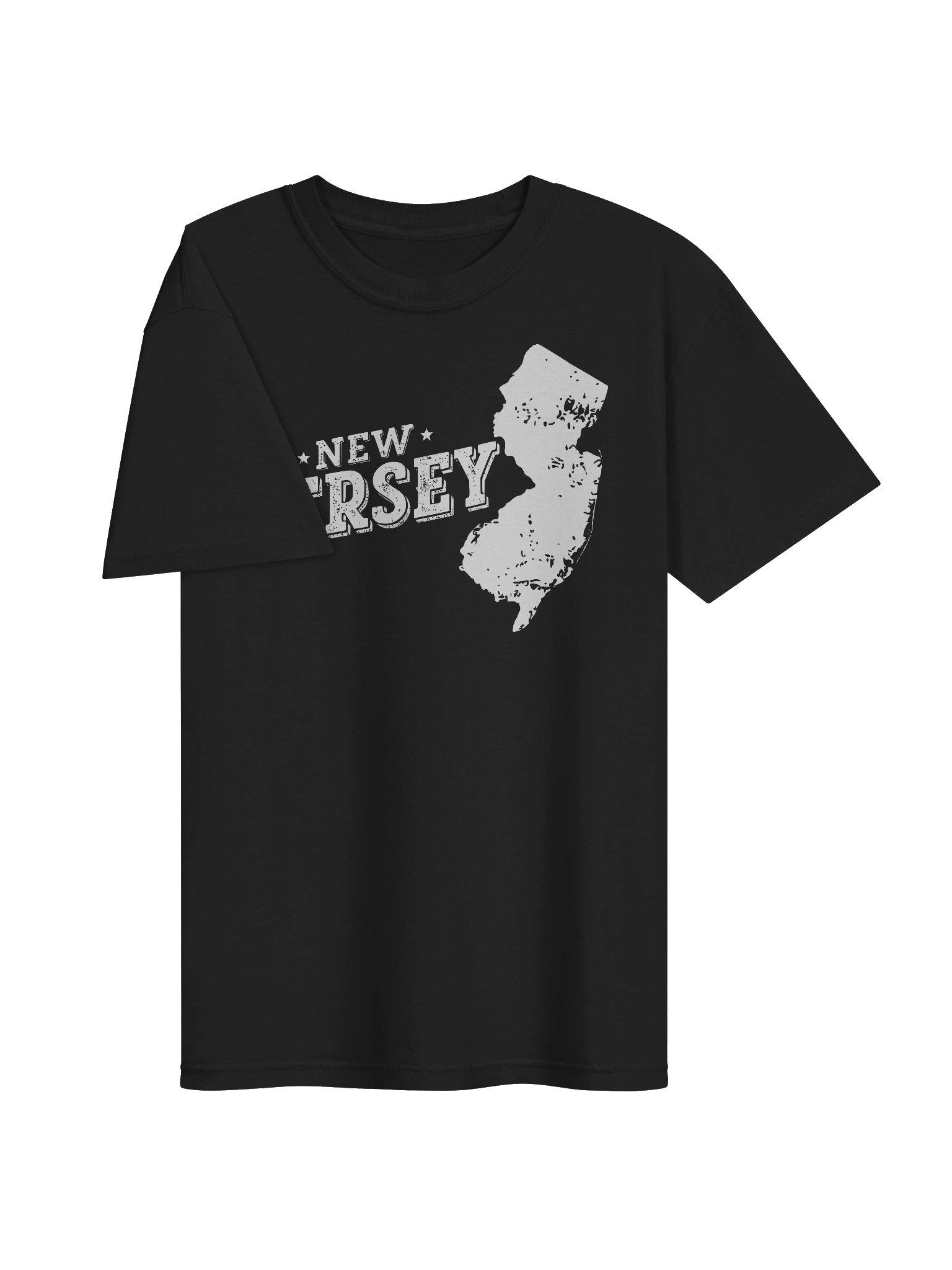 New Jersey State Outline T-Shirt | Vintage State Pride Travel Tee product image (3)