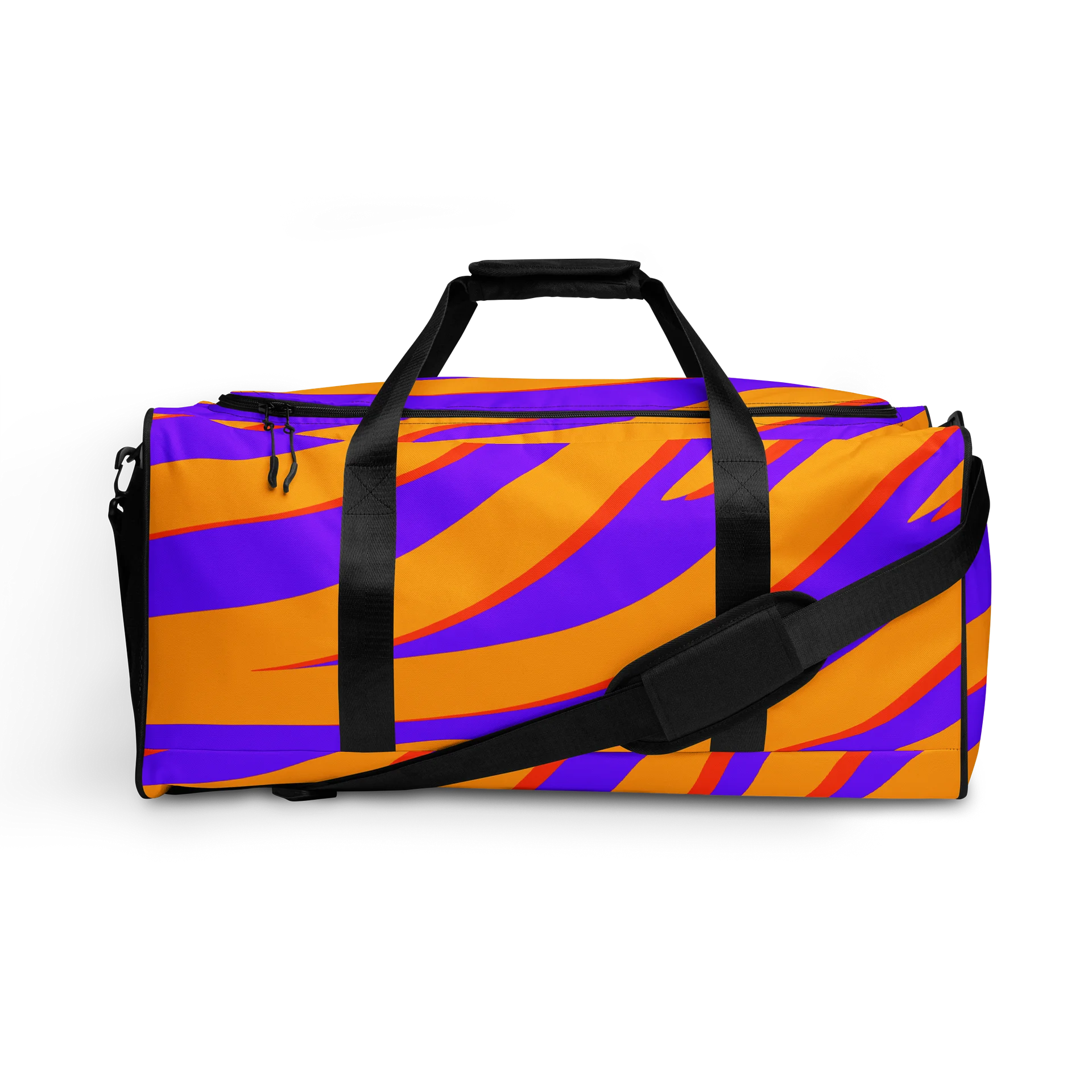 Tiger Print Duffle Bag – Orange Purple product image (1)