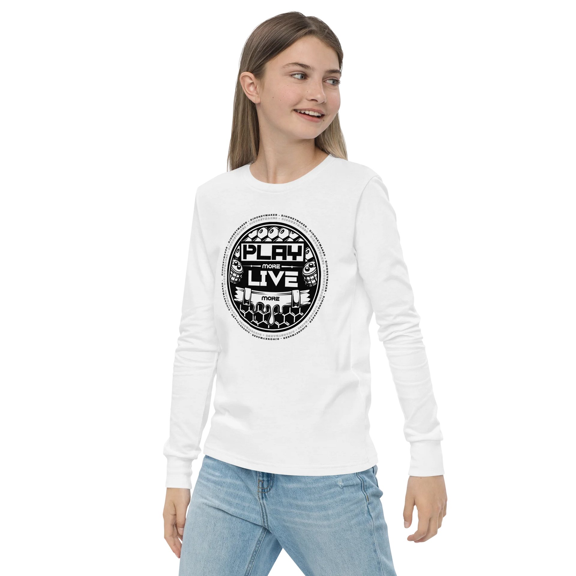 Play More Live More Youth Long Sleeve T-Shirt product image (19)