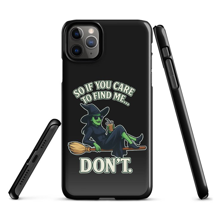 Funny Wicked iPhone Case – Chill Witch Snap Cover – Broadway Witchcore Vibe product image (1)