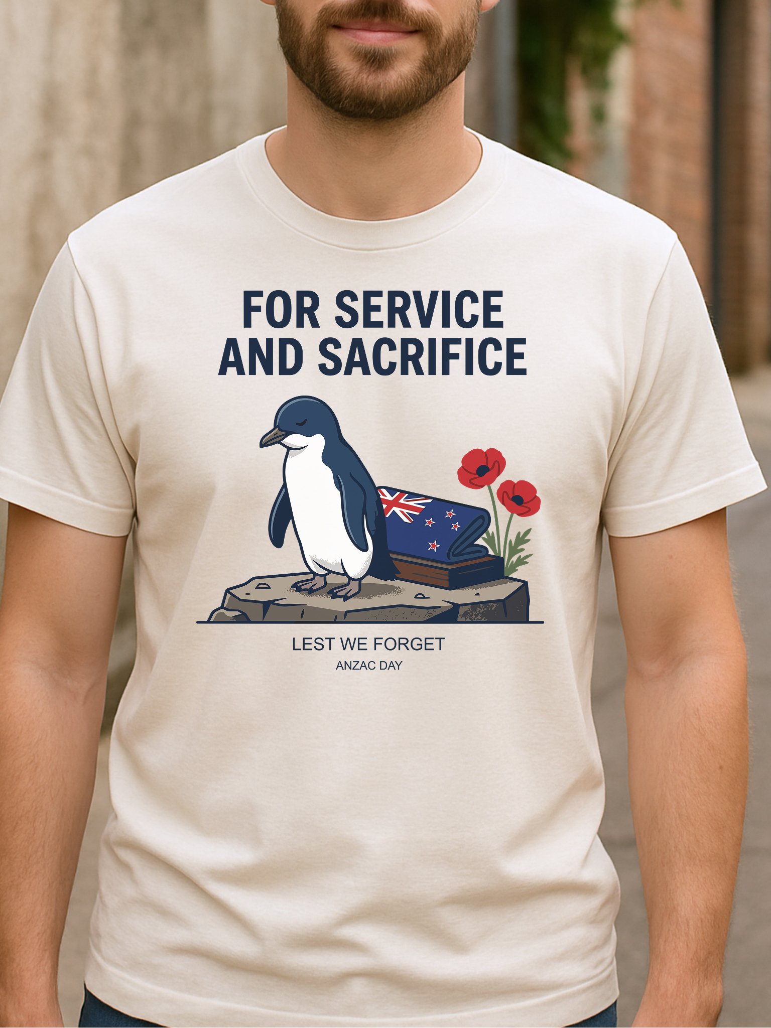 ANZAC Day Penguin Memorial – Lest We Forget Wildlife Tribute Digital Print product image (2)