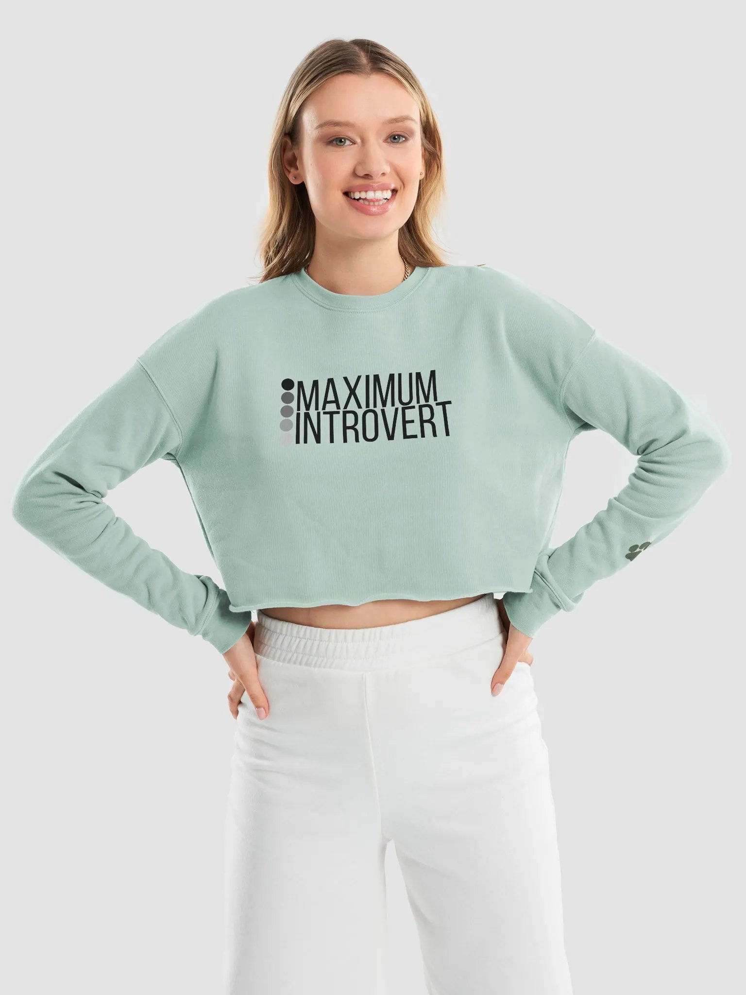 Maximum Introvert Long Sleeve Crop product image (6)