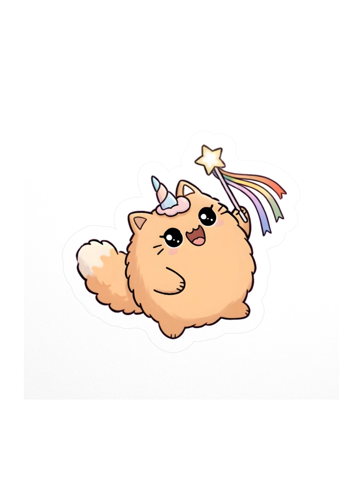 PeachFuzz Kitty Sticker product image (2)
