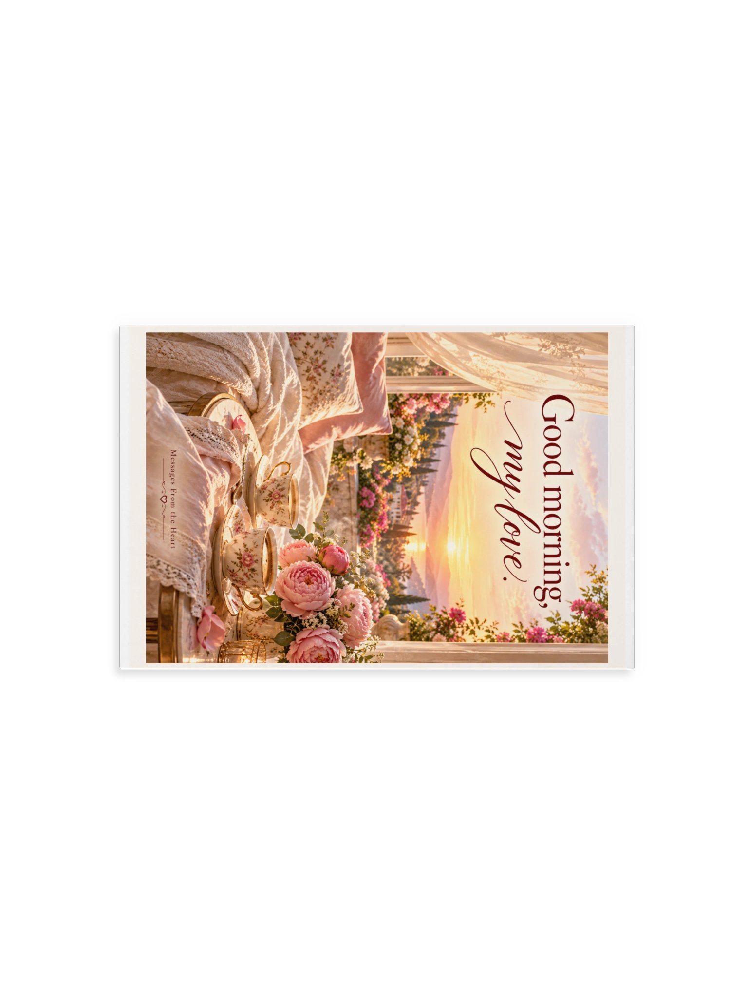 Good Morning, My Love — Physical QR Greeting Card product image (9)