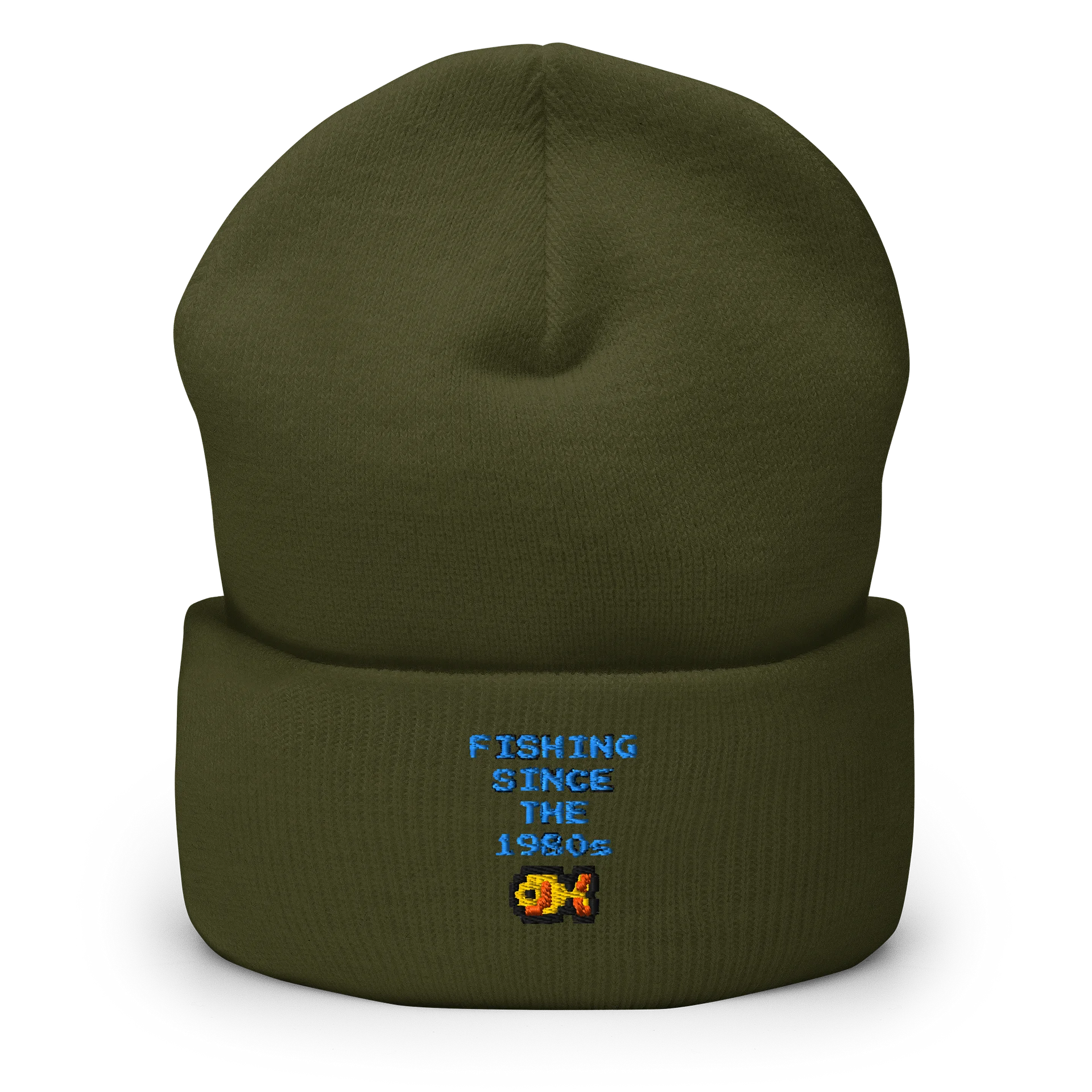 Fishing Since The 1980s Retro Embroidered Beanie product image (8)