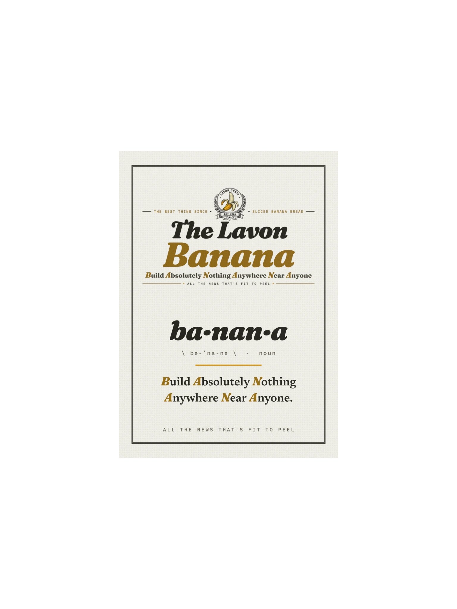 BANANA Broadside Poster product image (4)