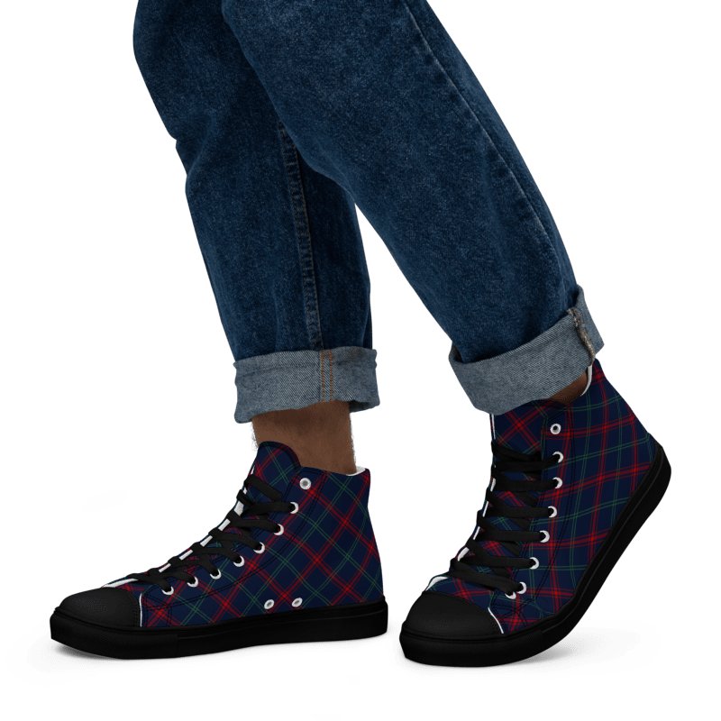 Lynch Tartan Men's High Top Shoes product image (5)