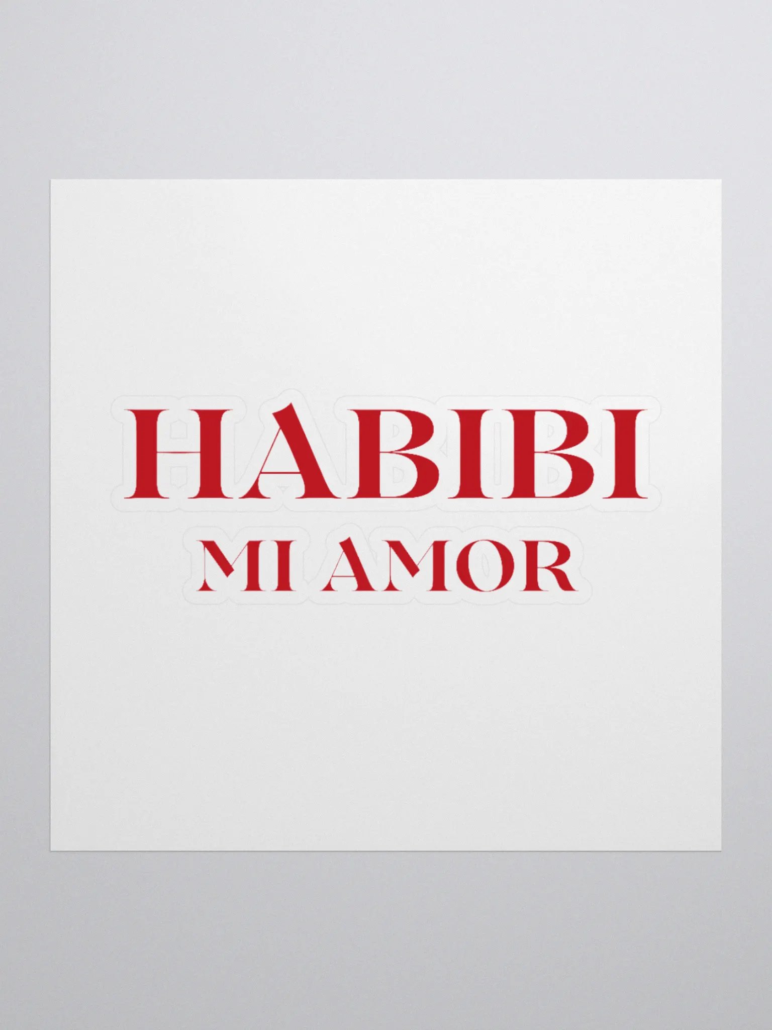 Habibi Mi Amor Sticker Red product image (2)