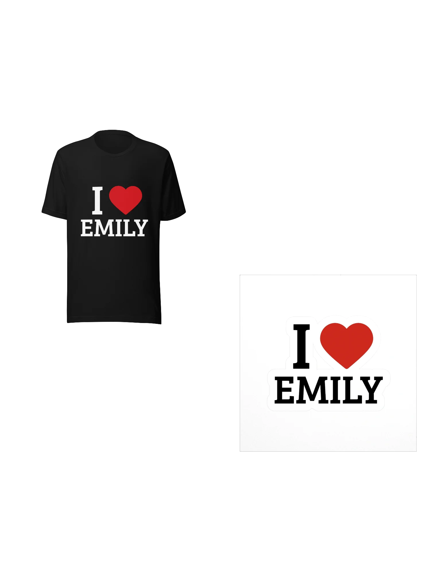 I ❤️ Emily Bundle  Tee + Sticker 🖤 product image (1)