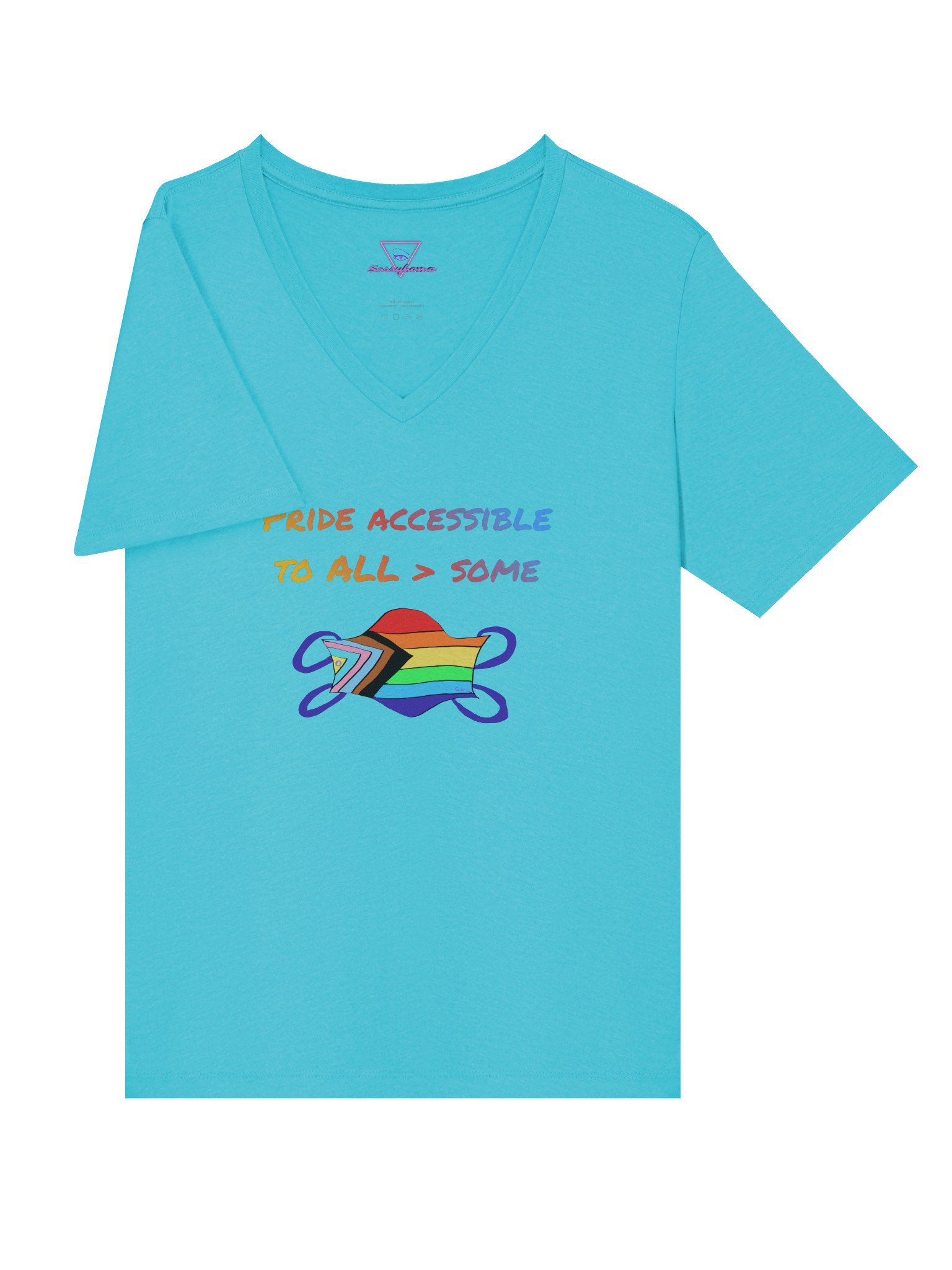 Pride Accessible to All > Some neck tee product image (35)