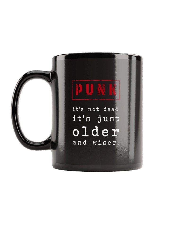 PUNK Older and Wiser Ceramic Mug – Black product image (1)