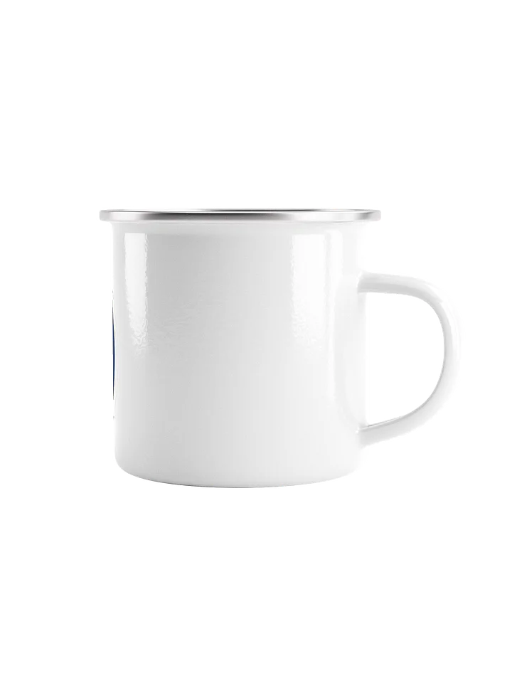 Blue Hebrew Scripture Enamel Mug product image (2)