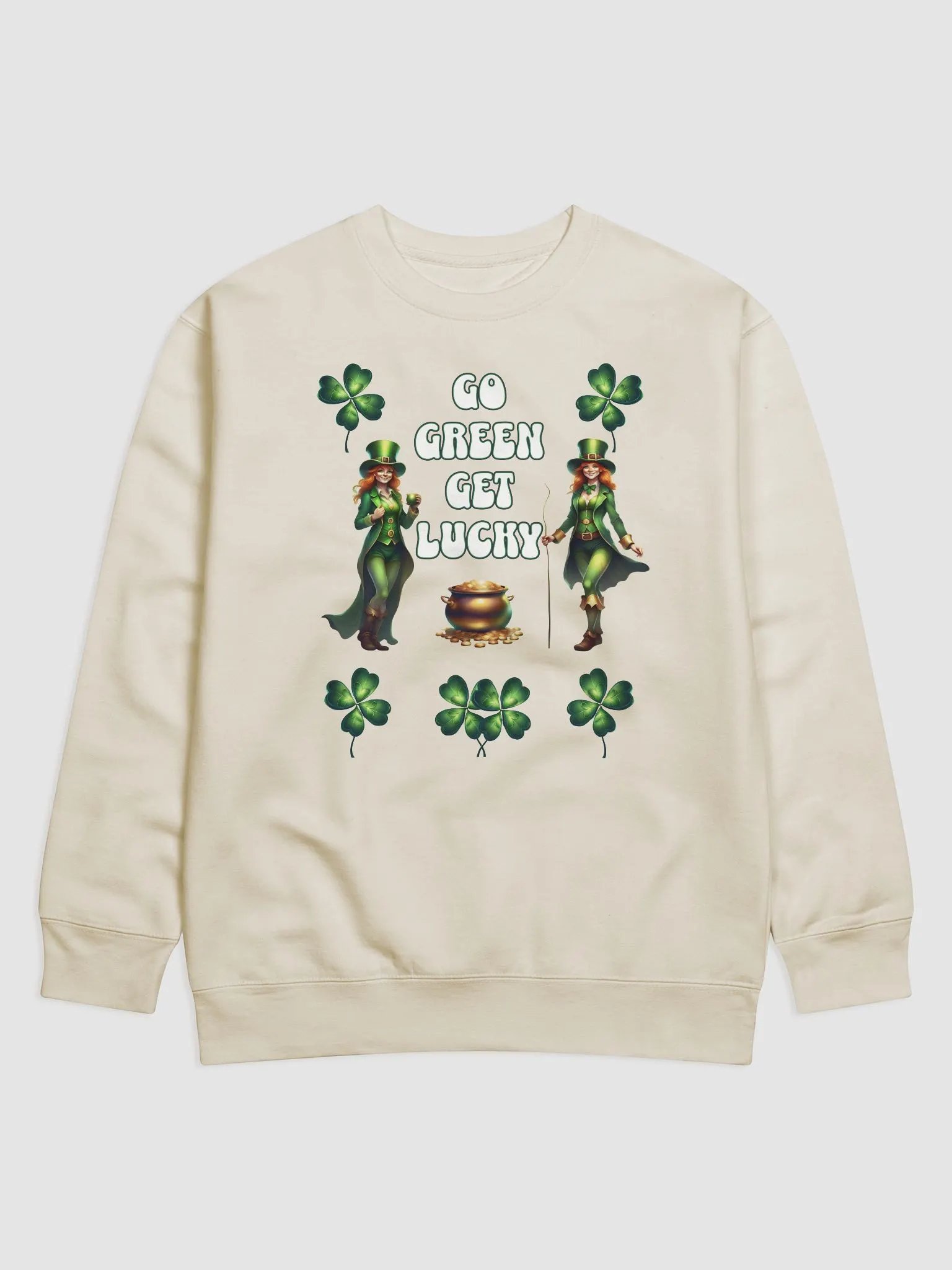 Go Green Get Lucky - St. Patrick's Day Sweatshirt product image (13)