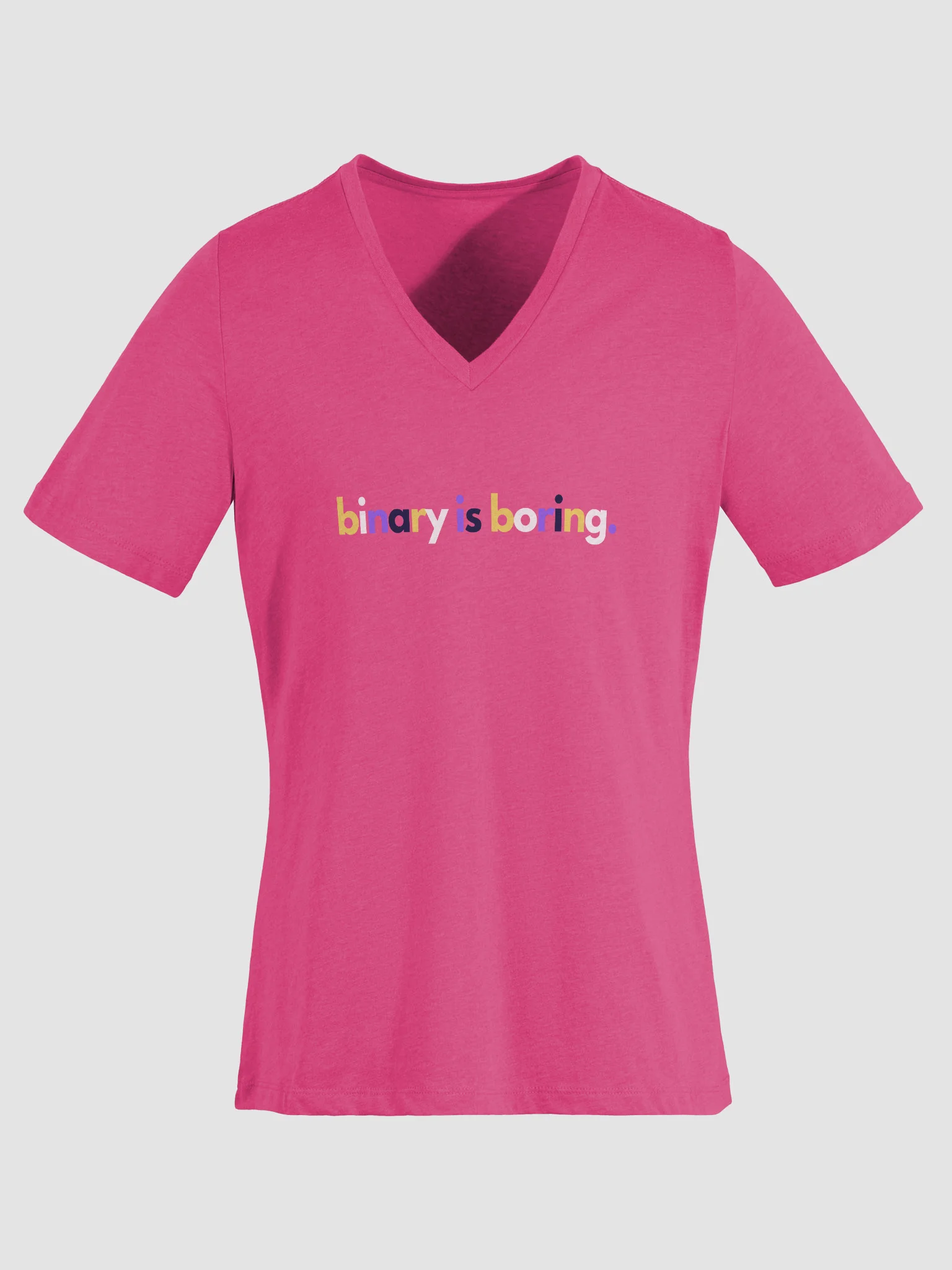 Binary Is Boring Relaxed V-Neck Tee product image (26)