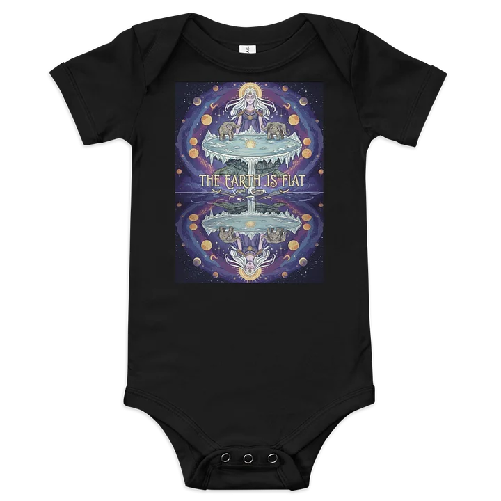Mythical Cosmos Flat Earth Baby Onesie product image (1)