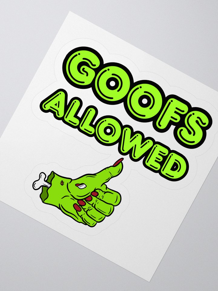 Goofs Allowed Sticker product image (2)