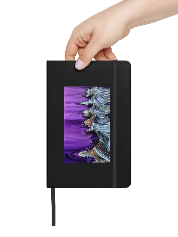 Purple & Melted Metallic Painted Hardcover Notebook product image (4)