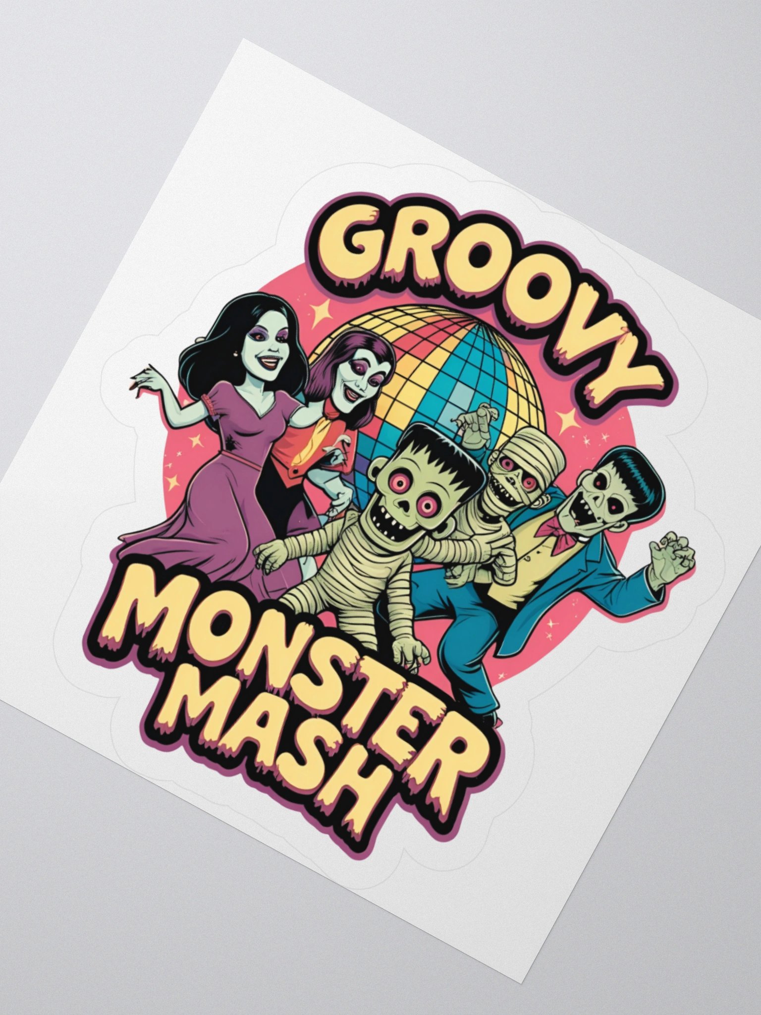 Groovy Monster Mash Kiss Cut Sticker product image (6)