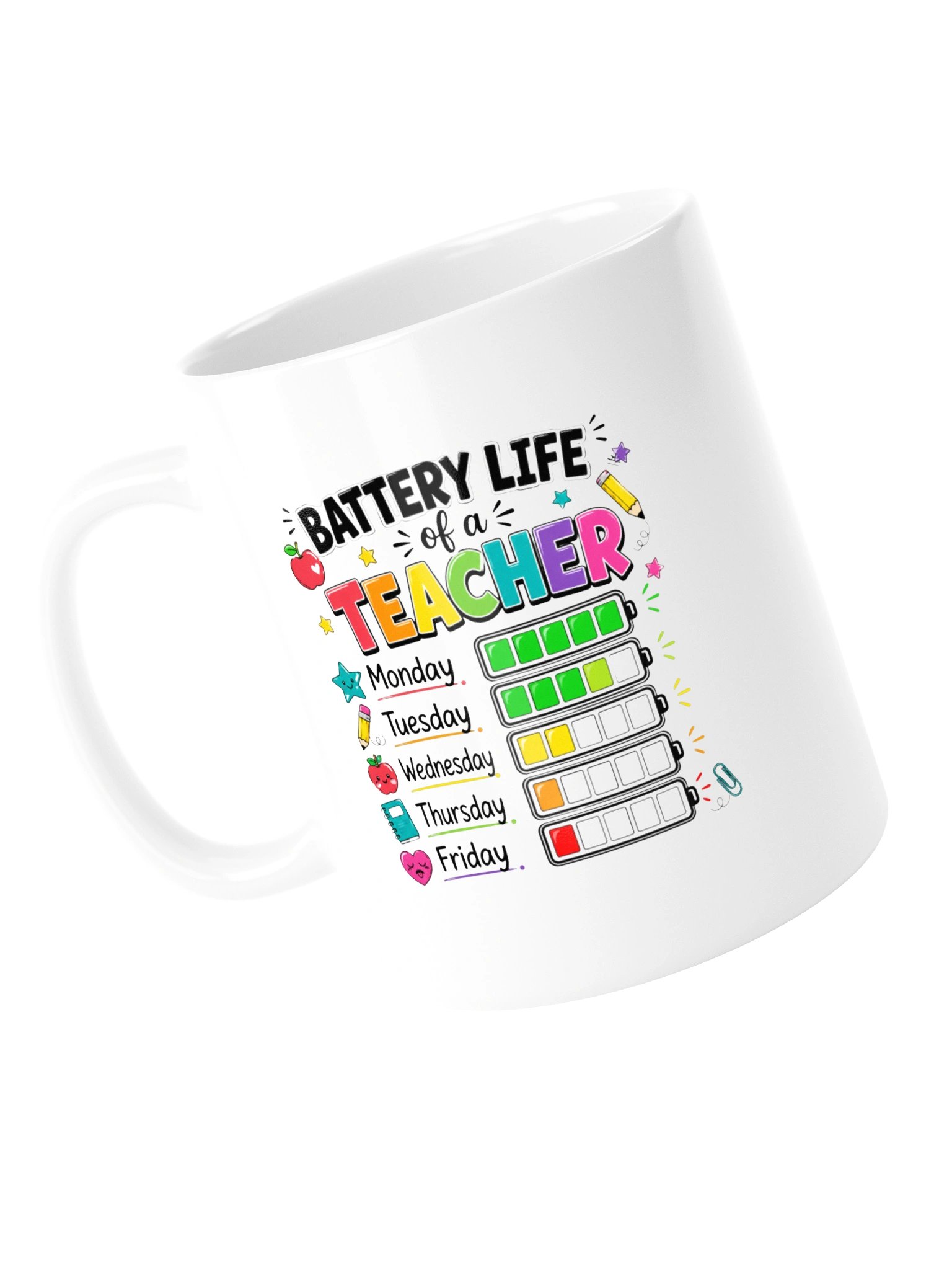 Funny Teacher Mug Battery Life Teacher product image (13)