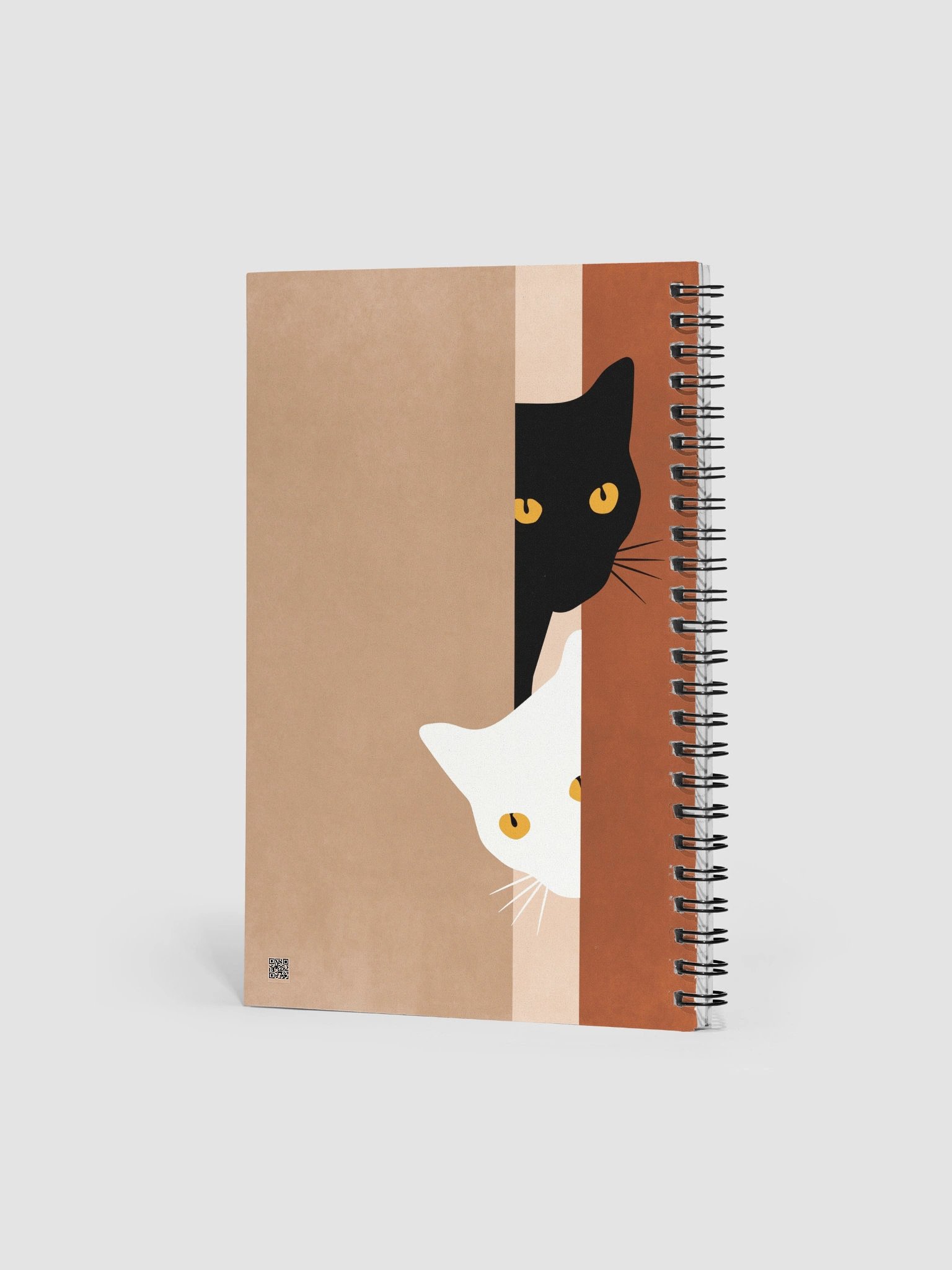 Whimsical Cat Duo Spiral Notebook product image (2)